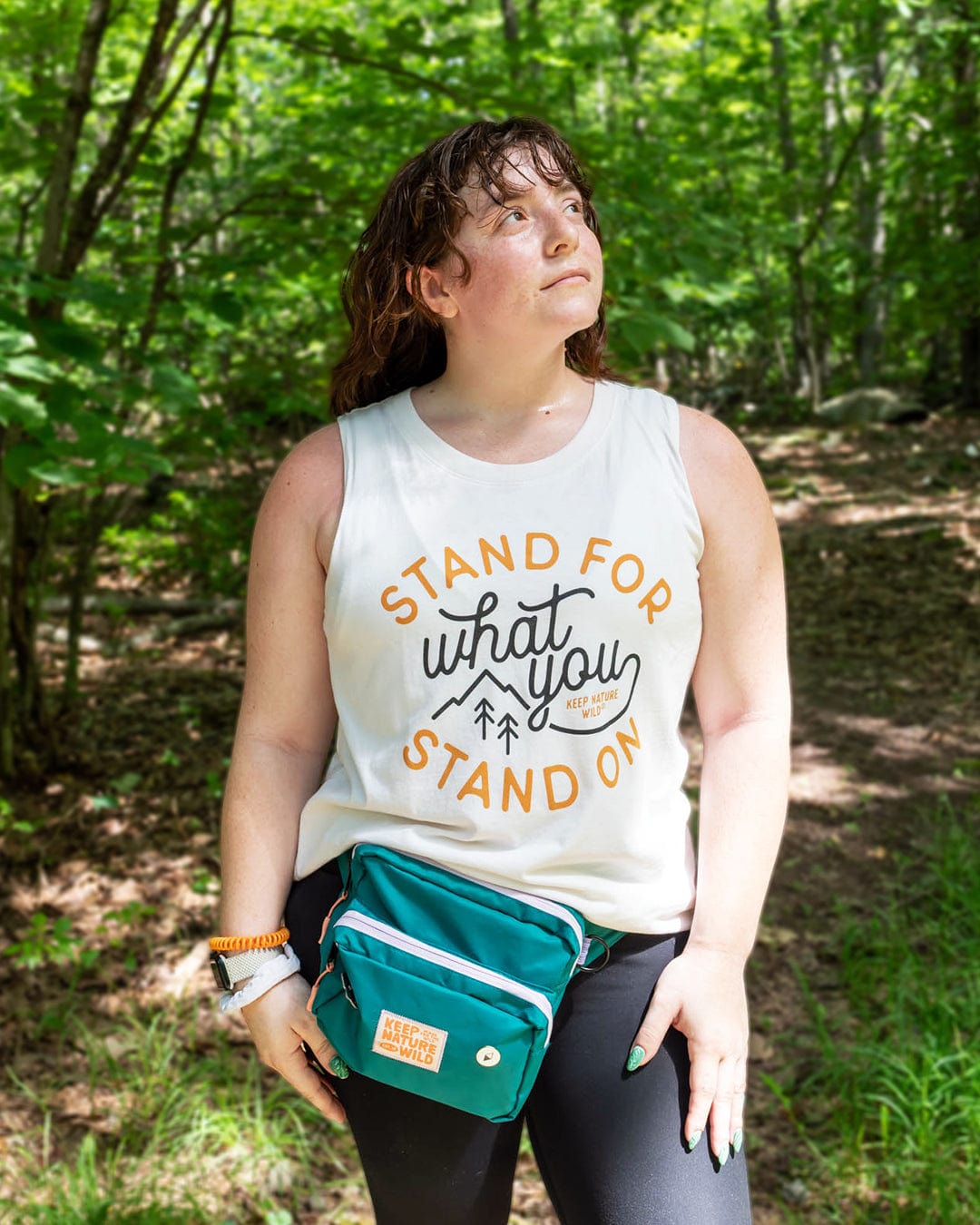 Keep Nature Wild Tank Stand For Women's Muscle Tank | Heather Natural