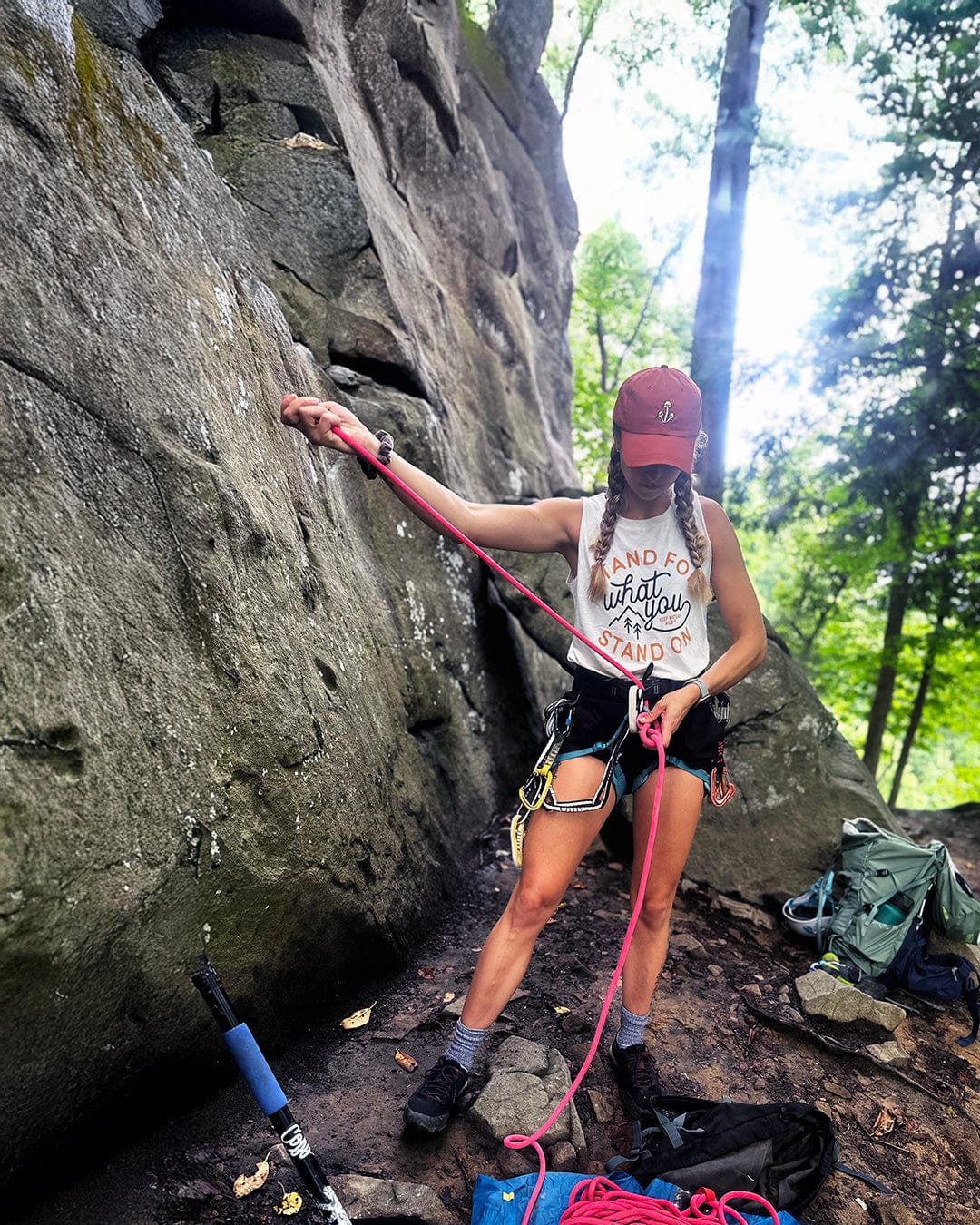 Keep Nature Wild Tank Stand For Women's Muscle Tank | Heather Natural