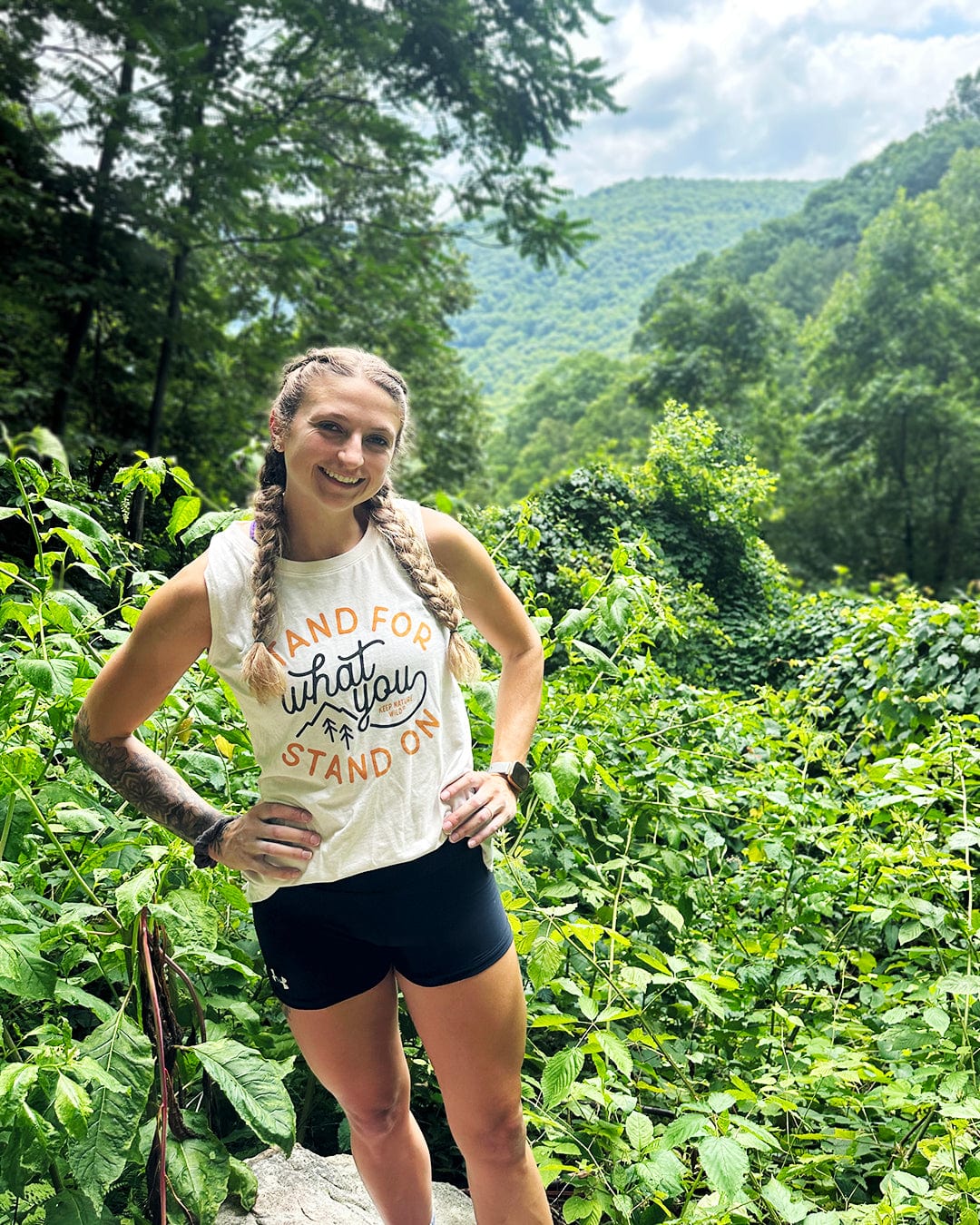 Keep Nature Wild Tank Stand For Women's Muscle Tank | Heather Natural