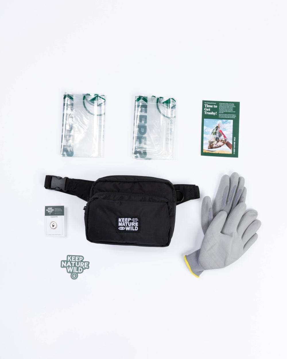 Keep Nature Wild WKA Gear Standard Fanny Pack Cleanup Kit | Black (WKA Gear)