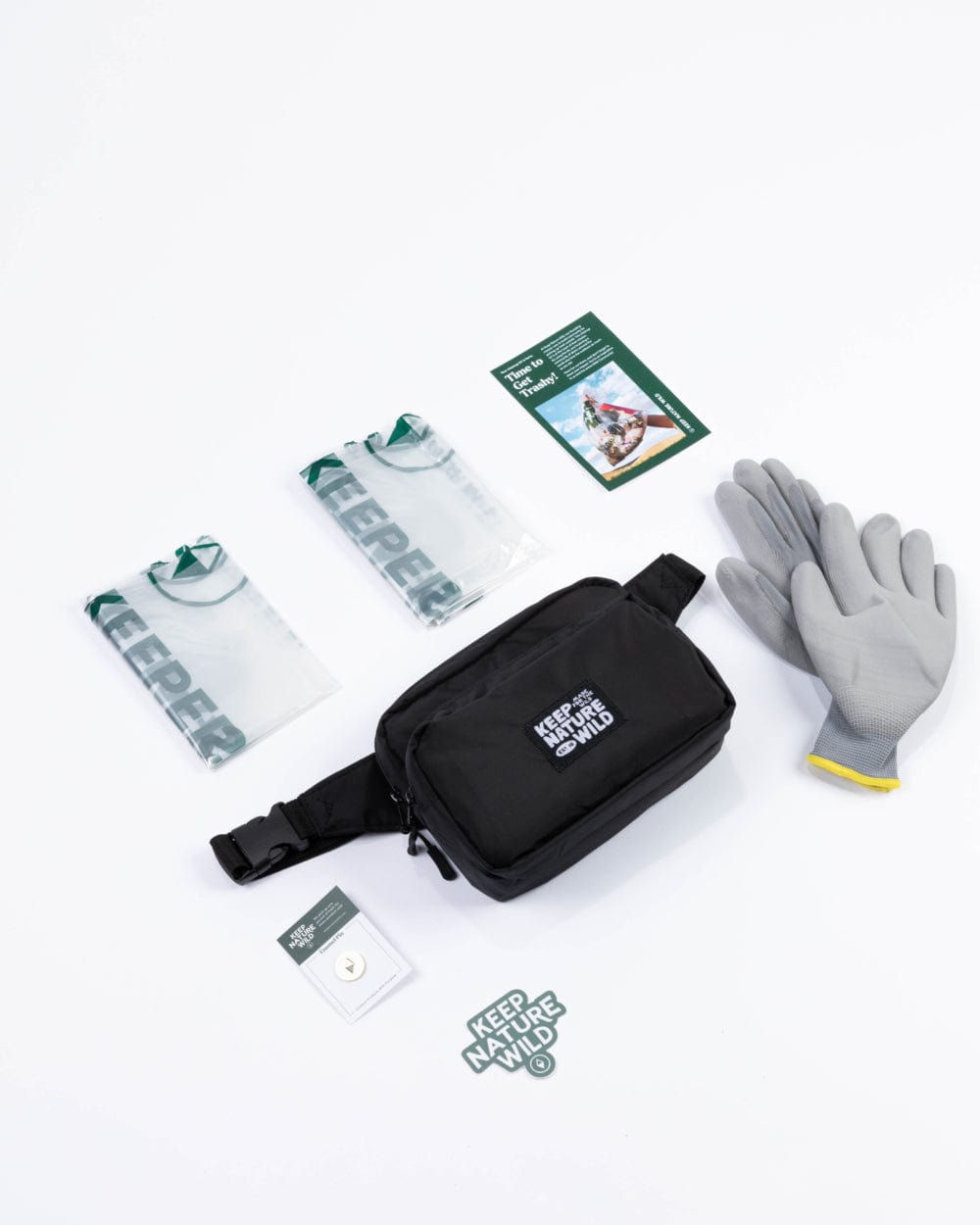 Keep Nature Wild WKA Gear Standard Fanny Pack Cleanup Kit | Black (WKA Gear)