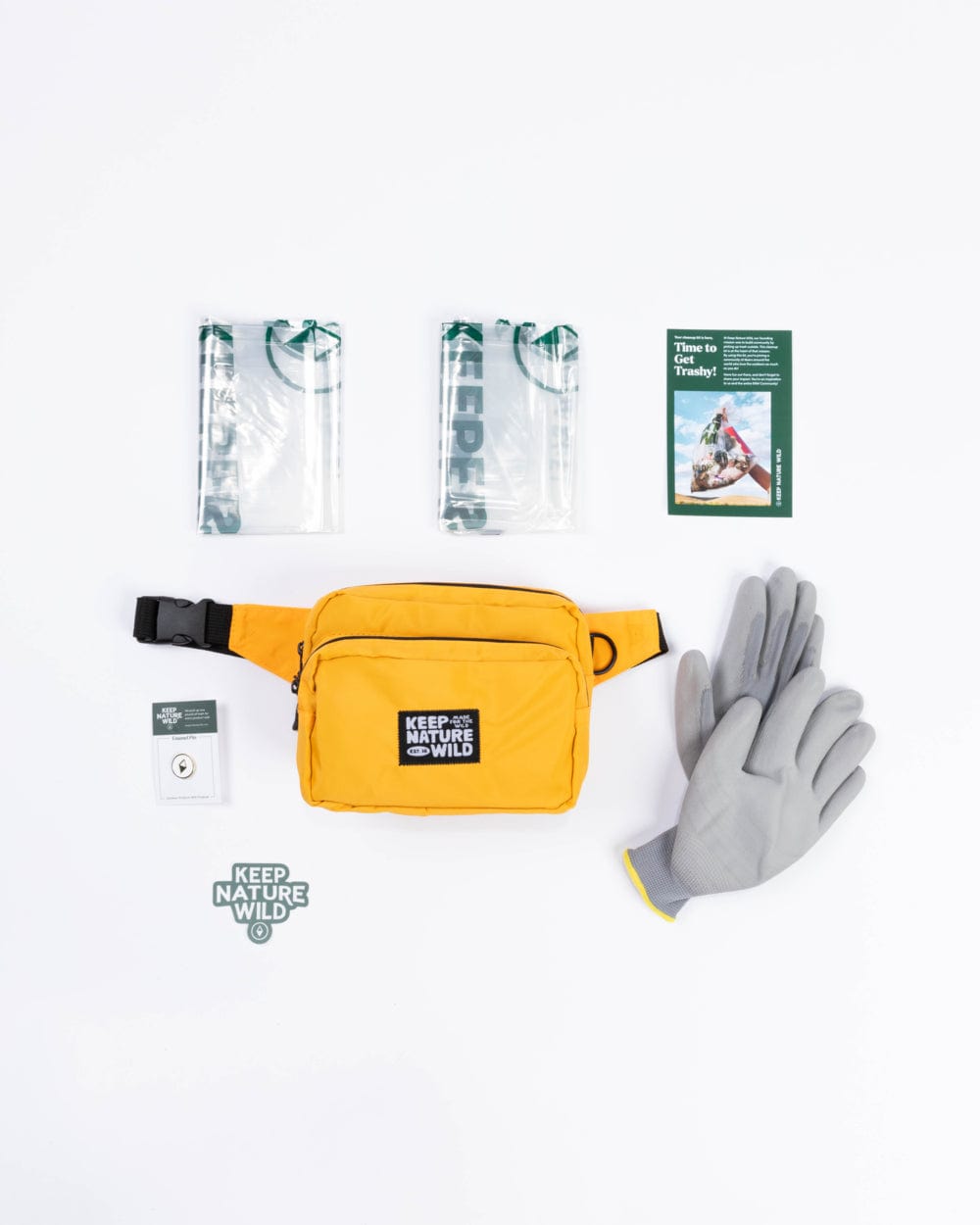Keep Nature Wild WKA Gear Standard Fanny Pack Cleanup Kit | Marigold (WKA Gear)