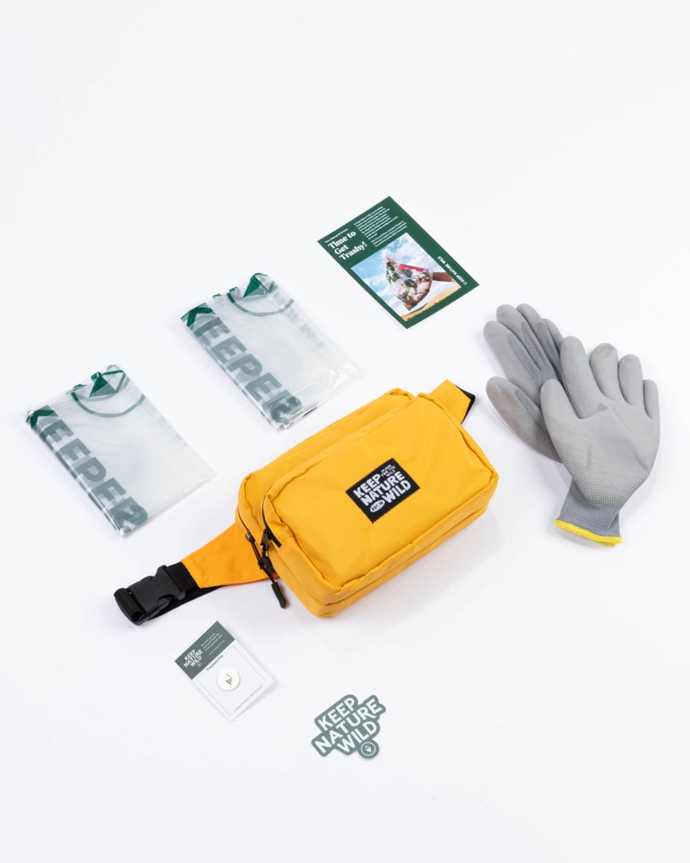 Keep Nature Wild WKA Gear Standard Fanny Pack Cleanup Kit | Marigold (WKA Gear)