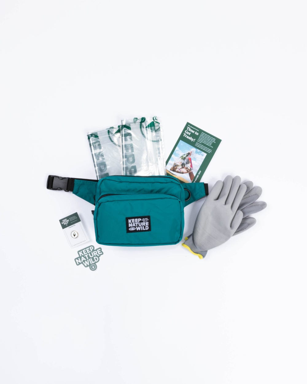 Keep Nature Wild Cleanup Kit Standard Fanny Pack Cleanup Kit | Teal