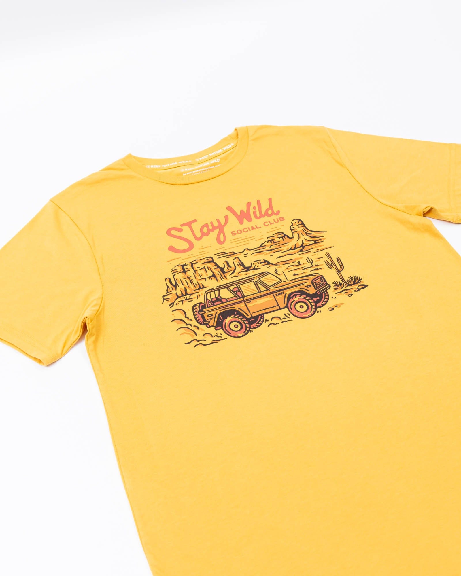 Keep Nature Wild Tee Stay Wild Social Club Unisex Tee | Mustard