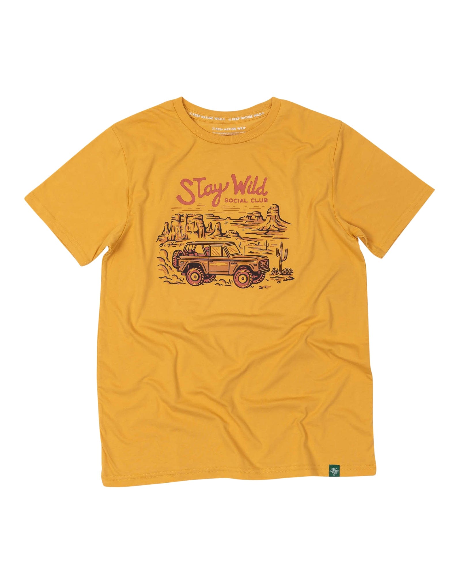Keep Nature Wild Tee Stay Wild Social Club Unisex Tee | Mustard