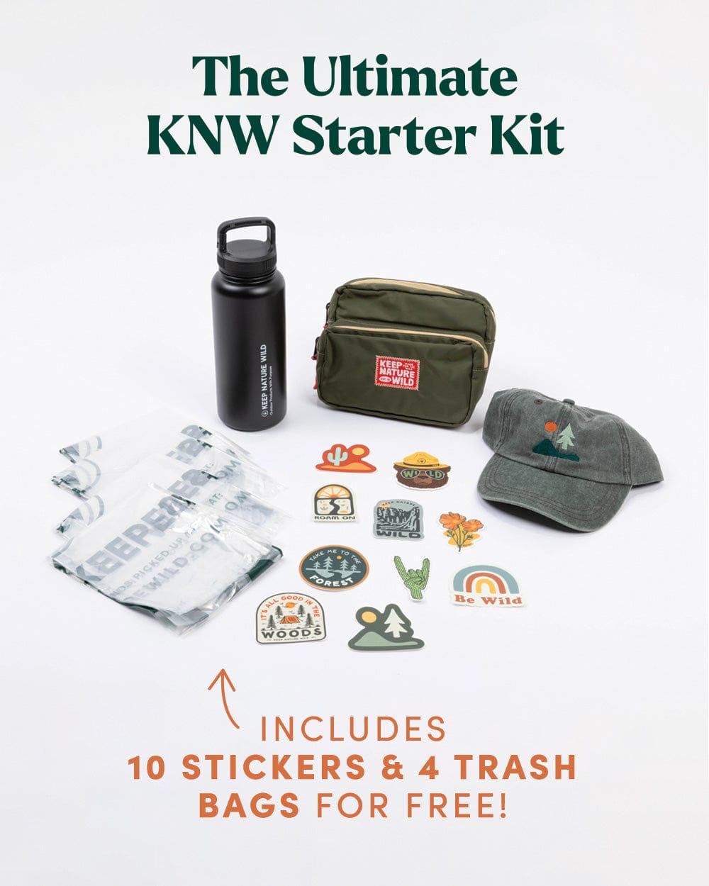 Keep Nature Wild Ultimate KNW Starter Kit - Olive/Khaki