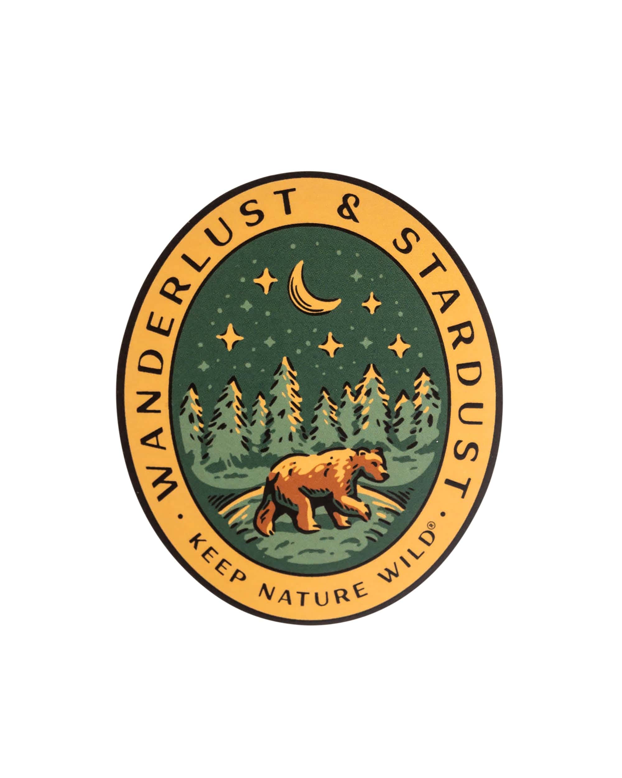 Keep Nature Wild Sticker Wanderlust & Stardust Bear | Sticker