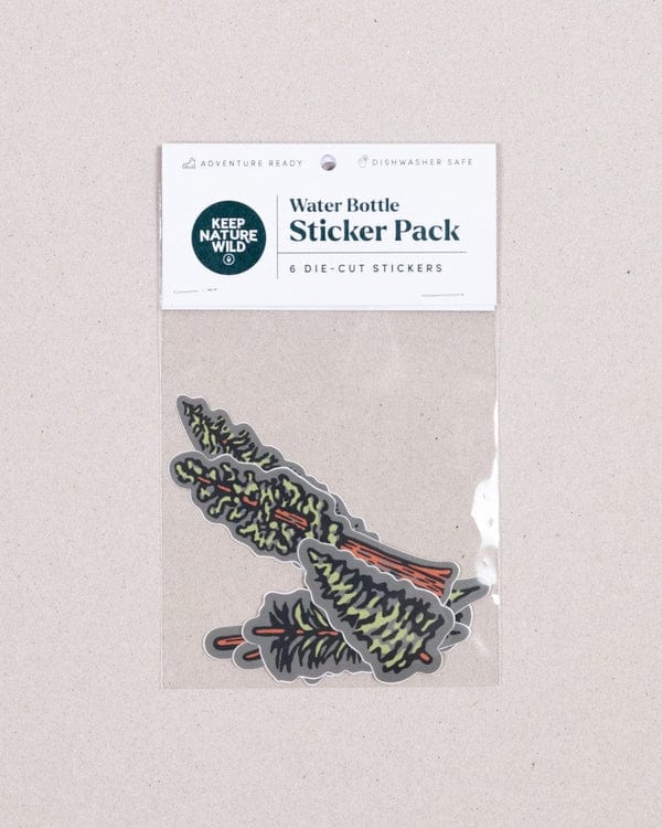 Keep Nature Wild Water Bottle + Sticker Pack Bundle | Forest