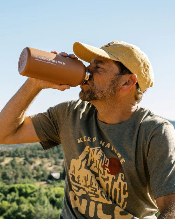 Keep Nature Wild Water Bottle + Sticker Pack Bundle | Red Rock