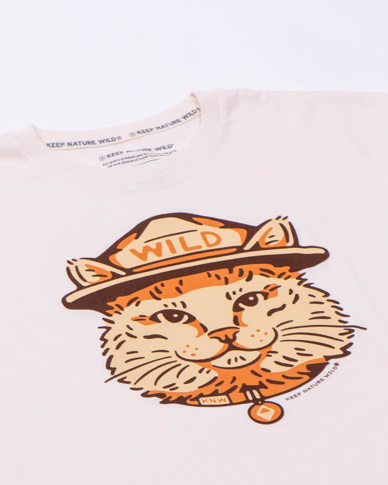 Keep Nature Wild Tee Wild Cat Unisex Tee | Heather Natural