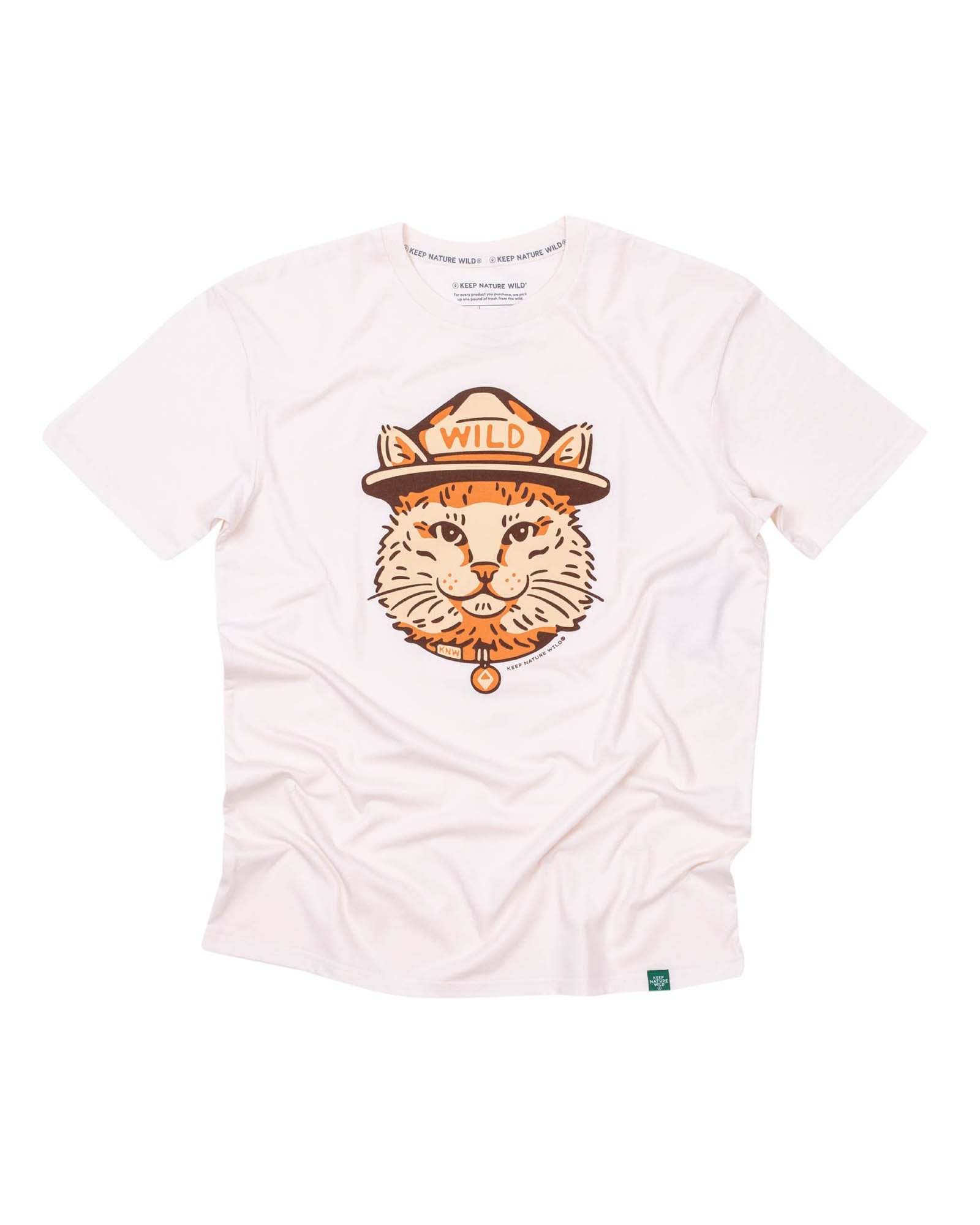 Keep Nature Wild Tee Wild Cat Unisex Tee | Heather Natural