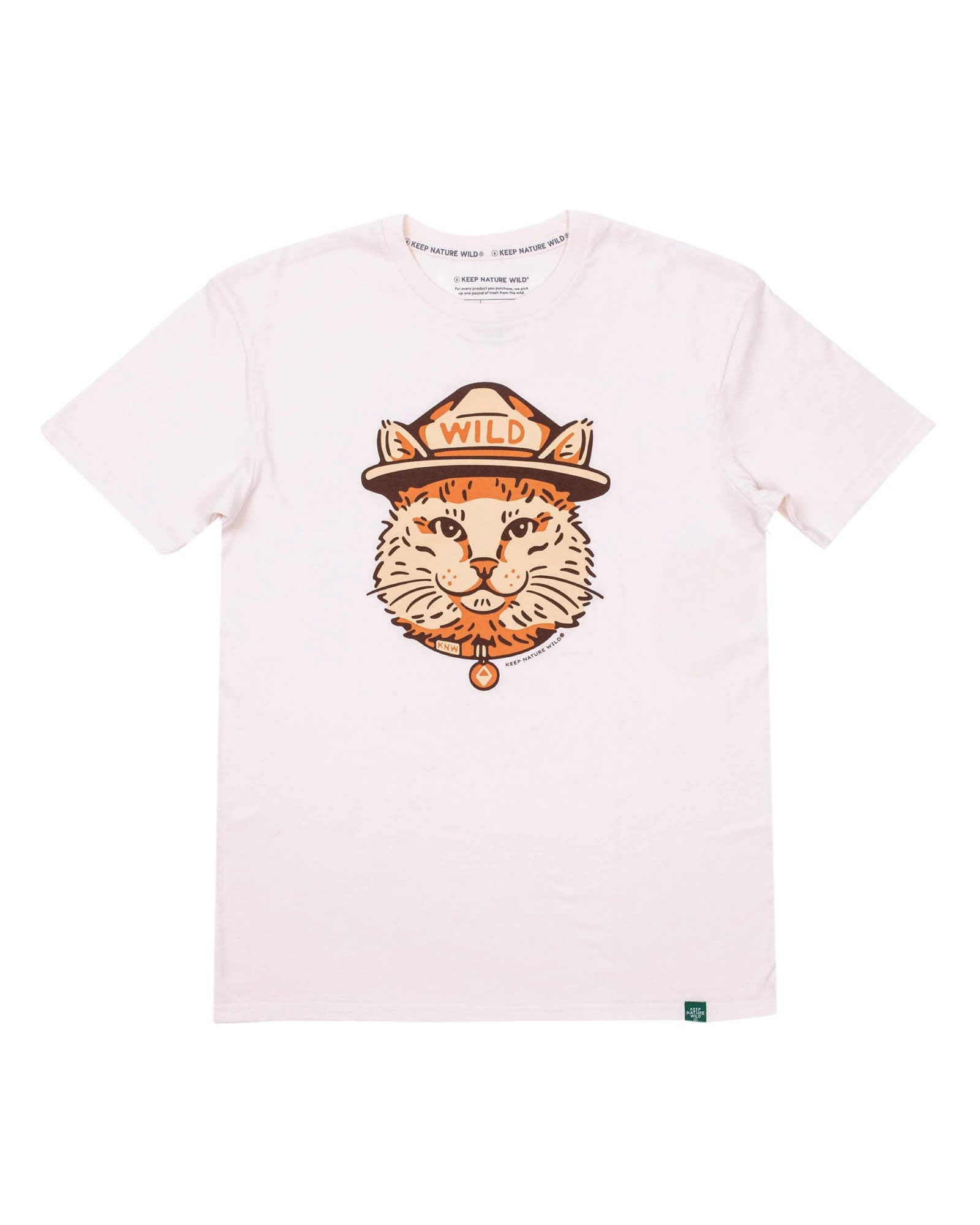 Keep Nature Wild Tee Wild Cat Unisex Tee | Heather Natural