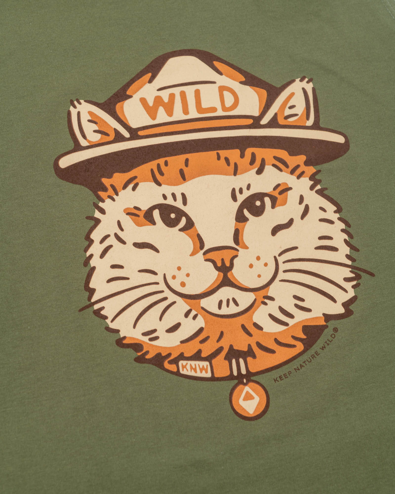 Keep Nature Wild Tank Wild Cat Women's Muscle Tank | Olive