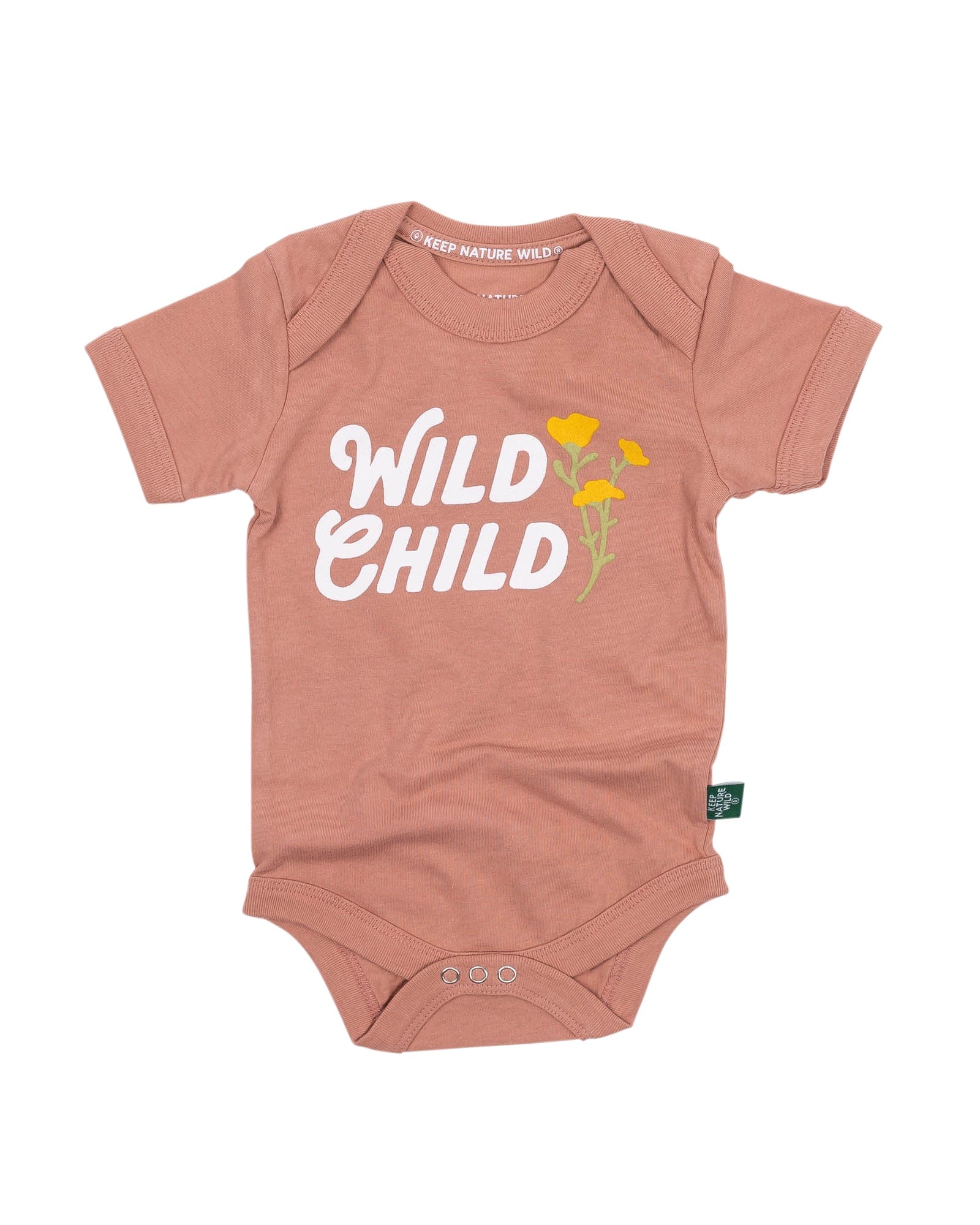 Keep Nature Wild Kids Wild Child Baby Bodysuit | Canyon Rose