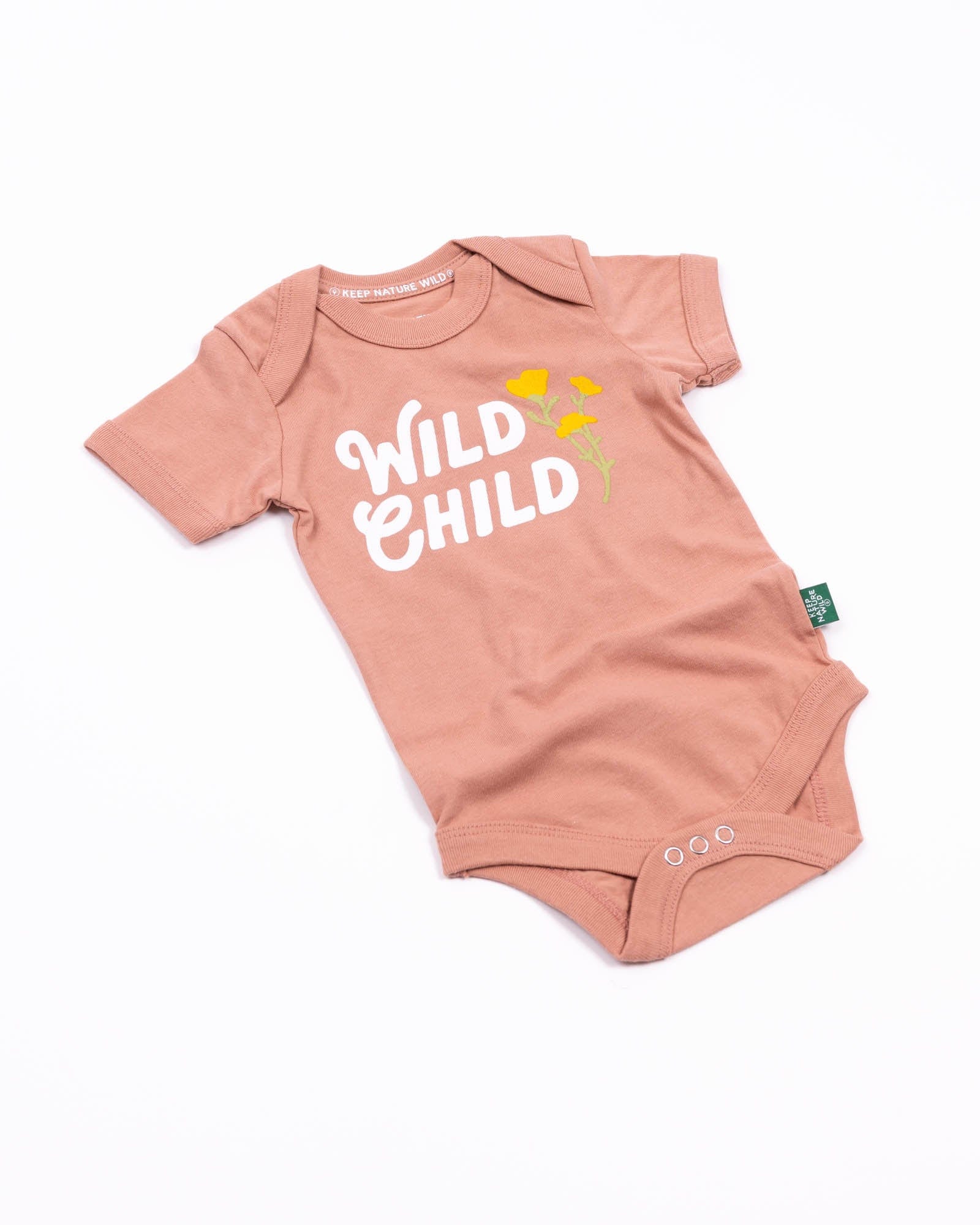 Keep Nature Wild Kids Wild Child Baby Bodysuit | Canyon Rose