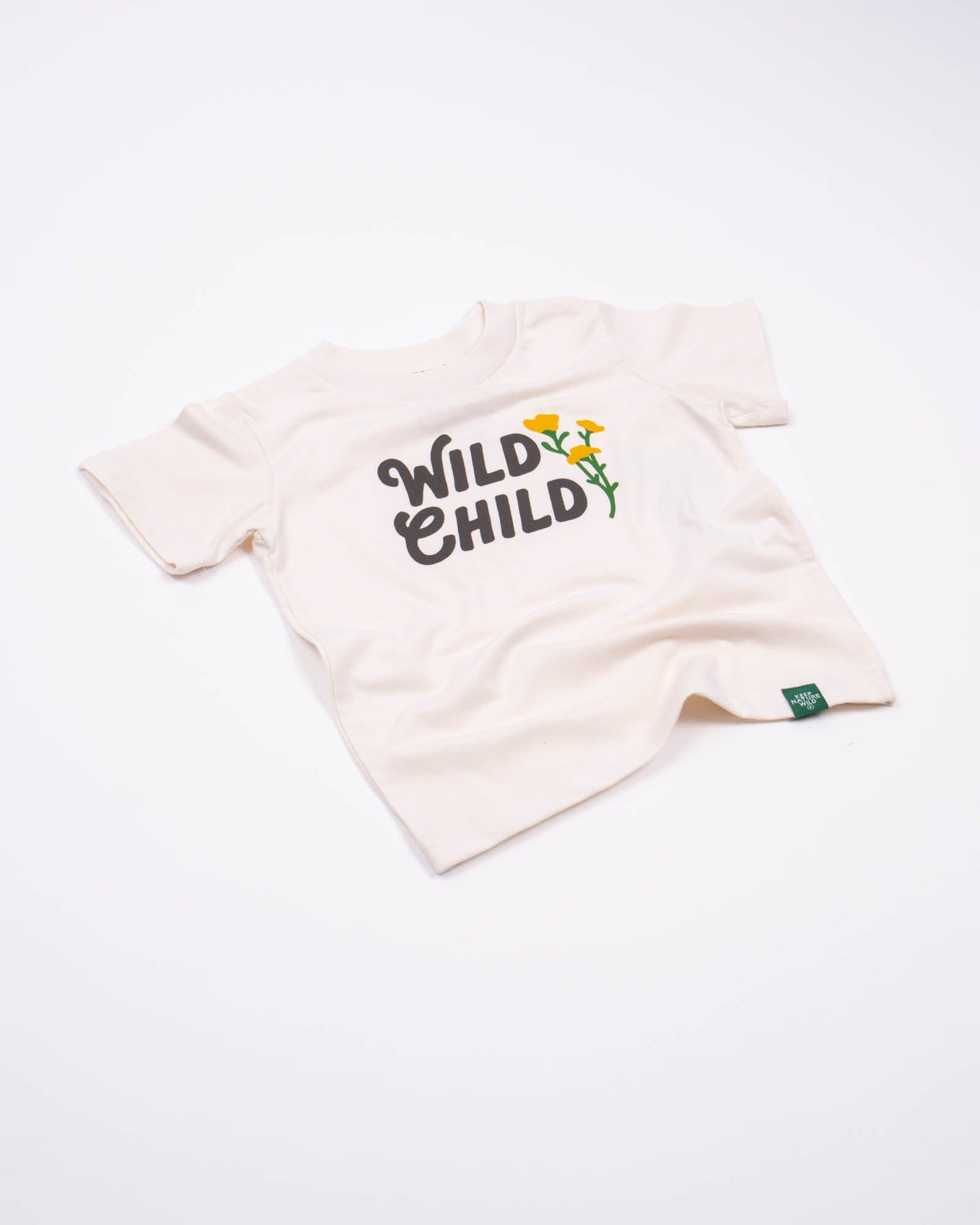 Keep Nature Wild Kids Wild Child Toddler Tee | Heather Natural