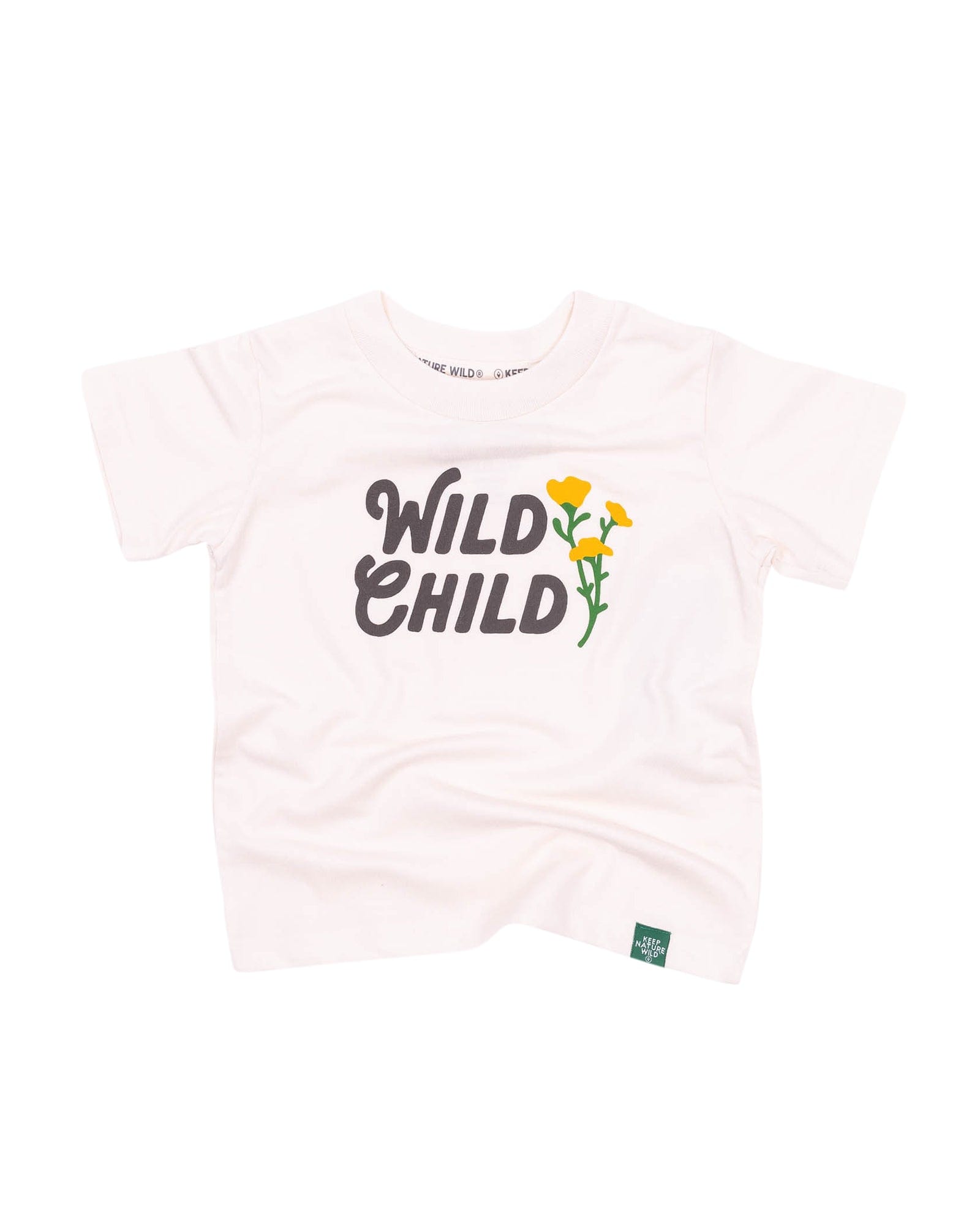 Keep Nature Wild Kids Wild Child Toddler Tee | Heather Natural