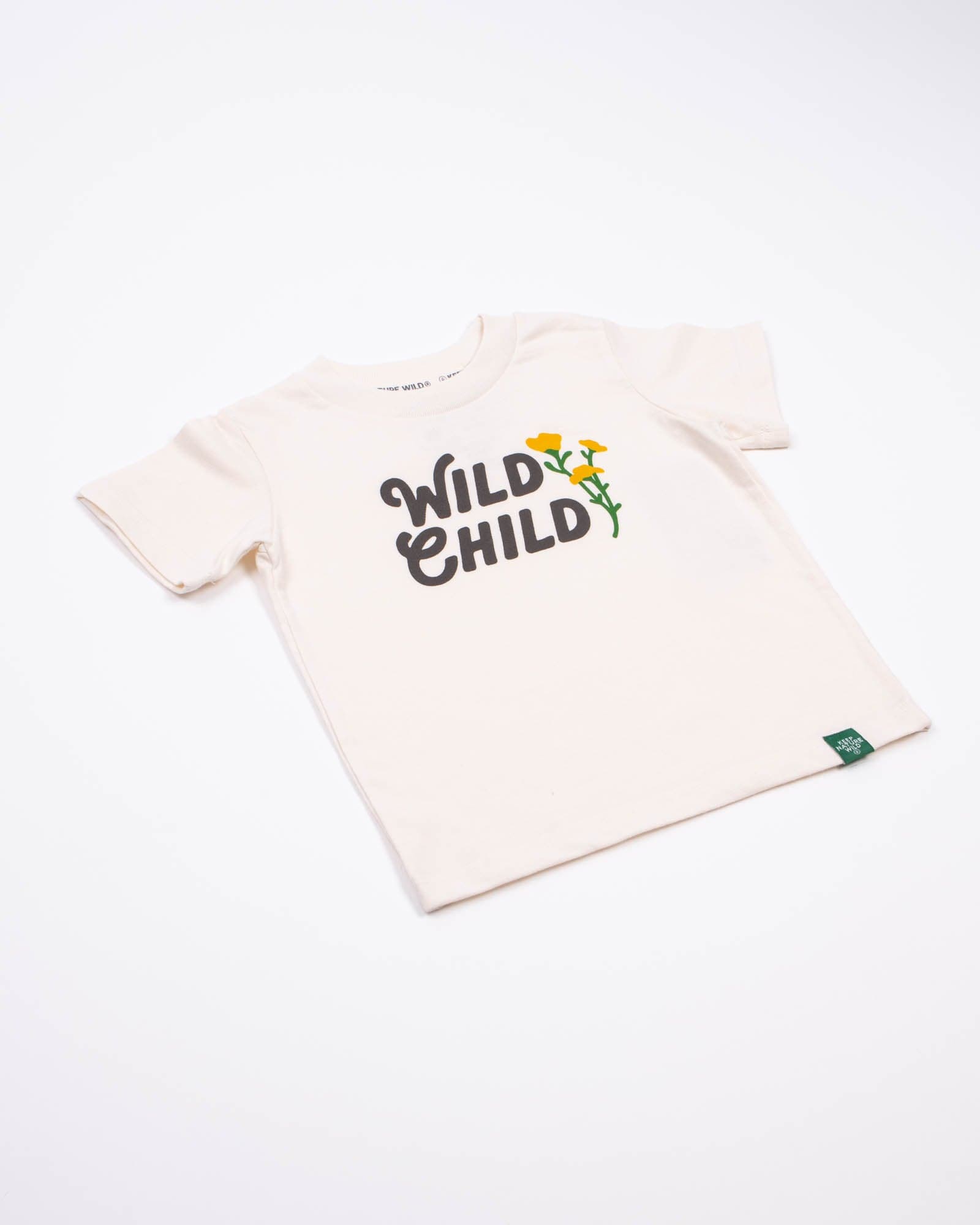 Keep Nature Wild Kids Wild Child Toddler Tee | Heather Natural