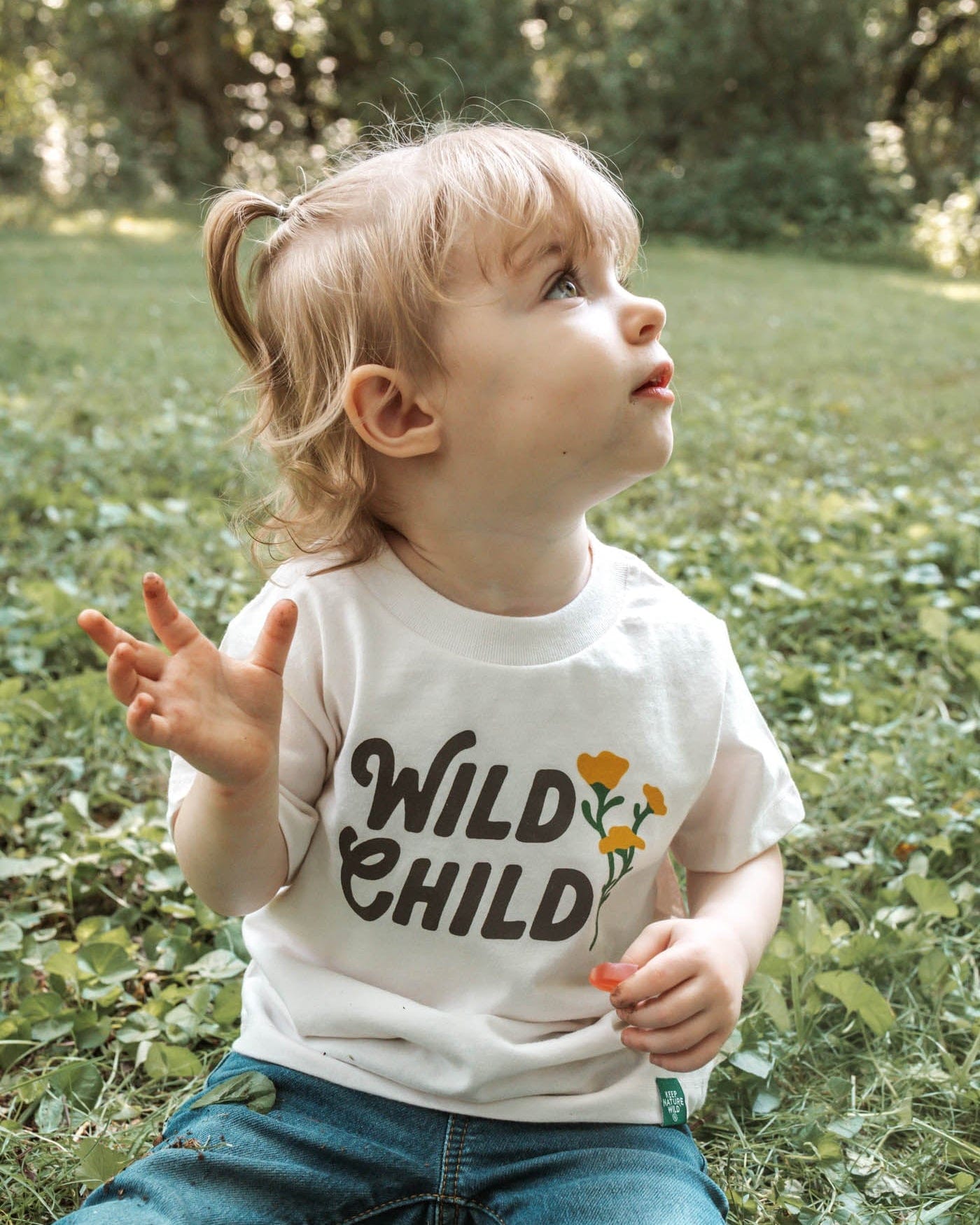 Keep Nature Wild Kids Wild Child Toddler Tee | Natural