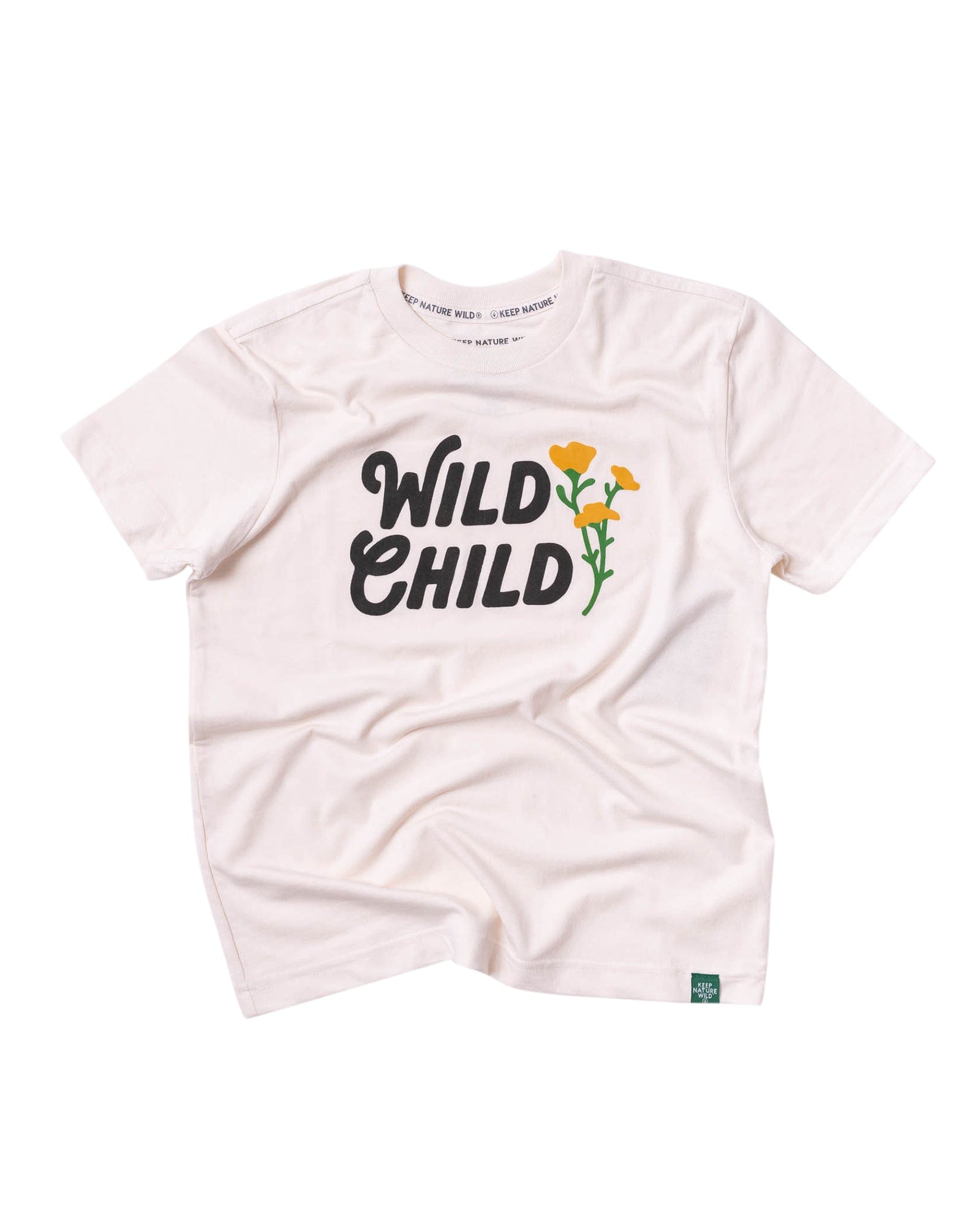 Keep Nature Wild Kids Wild Child Youth Tee | Heather Natural