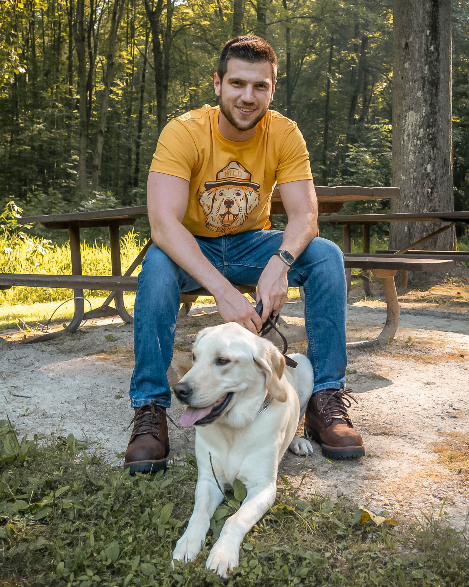 Keep Nature Wild Tee Wild Dog Unisex Tee | Mustard