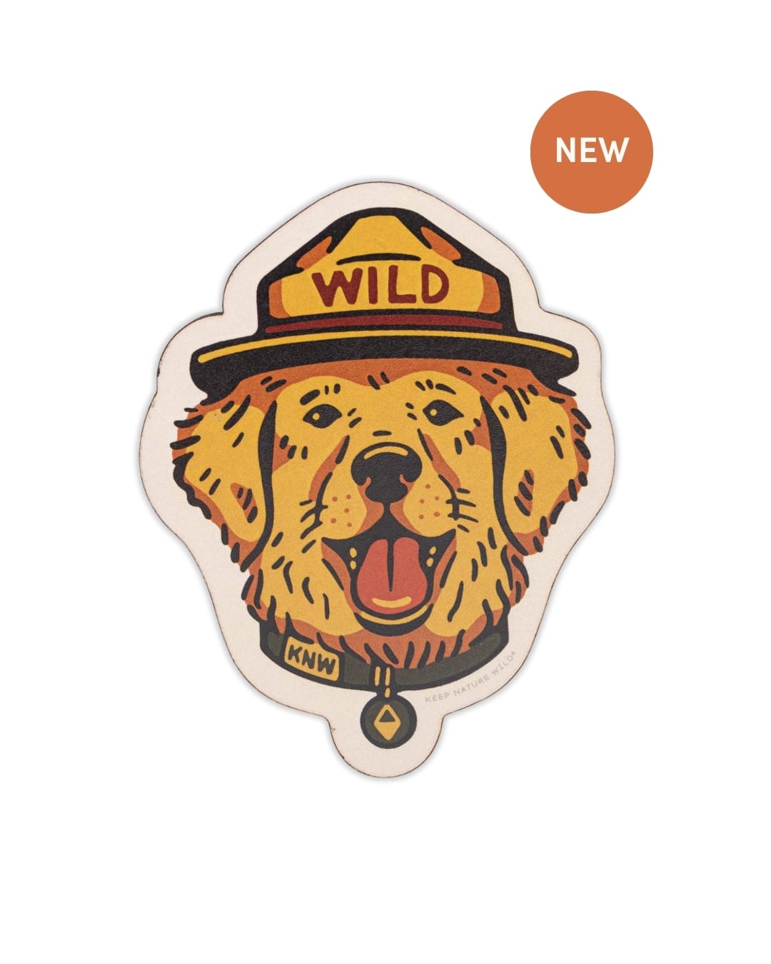 Keep Nature Wild Magnet Wild Dog | Wood Magnet