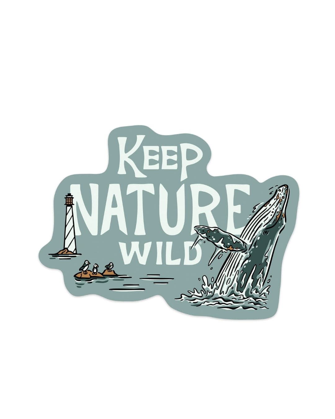 Keep Nature Wild Sticker Wild Humpback | Sticker