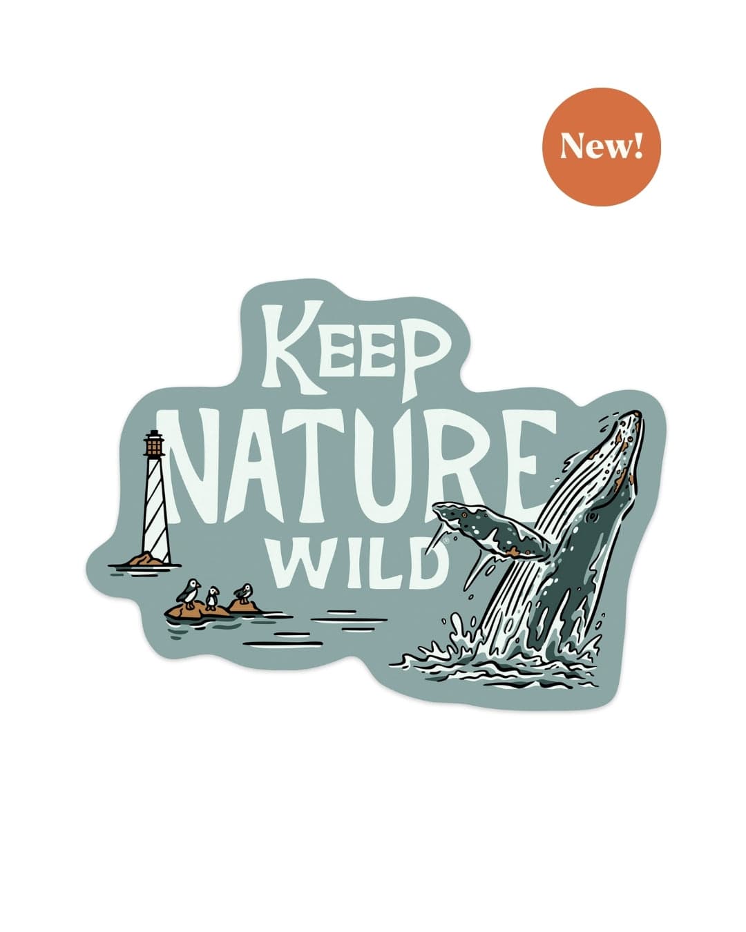 Keep Nature Wild Sticker Wild Humpback | Sticker
