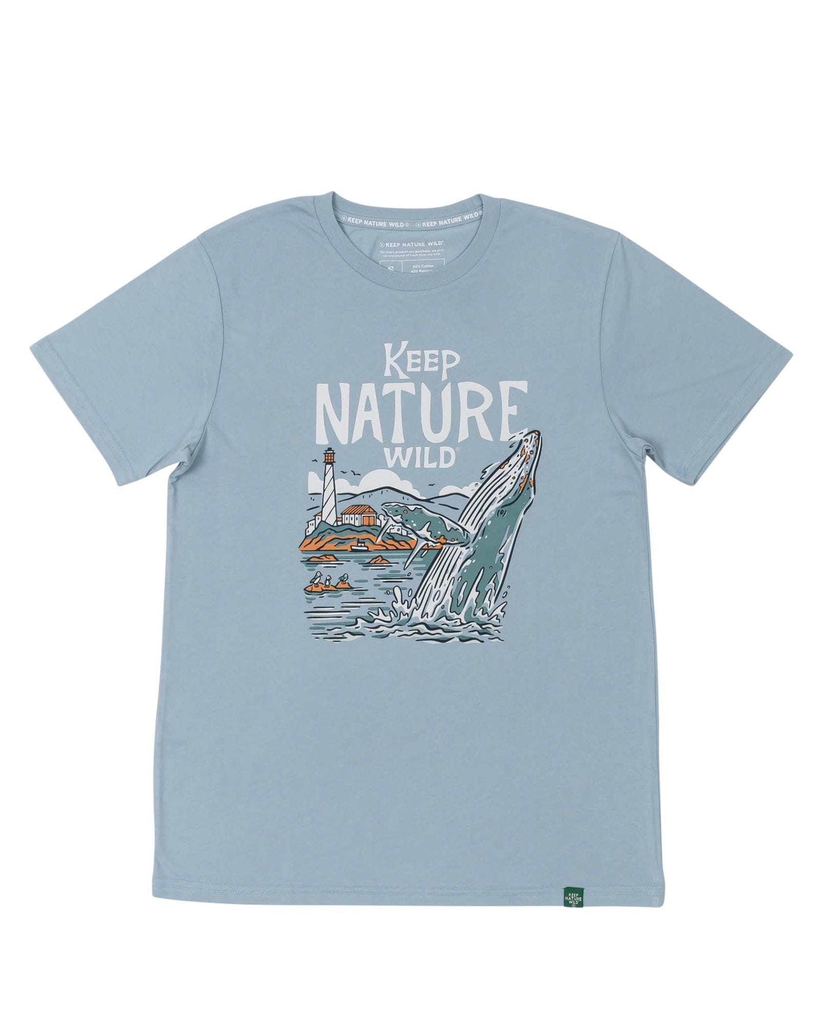Keep Nature Wild Tee Wild Humpback Unisex Tee | Morning Mist