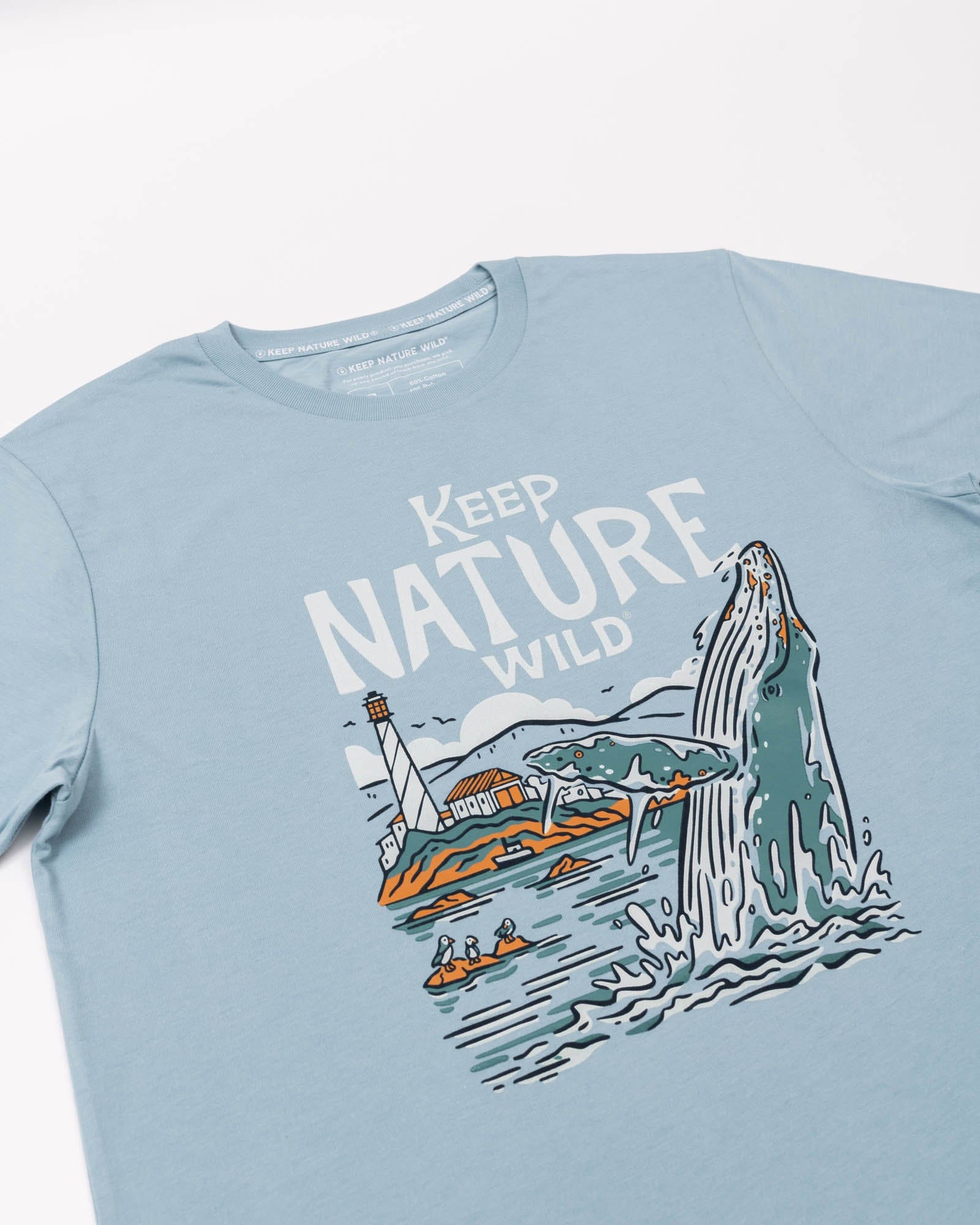 Keep Nature Wild Tee Wild Humpback Unisex Tee | Morning Mist