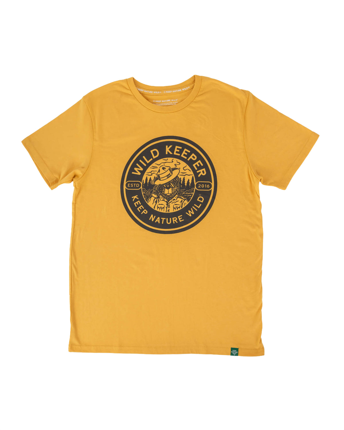Keep Nature Wild Tee Wild Keeper Bear | Unisex Tee | Mustard