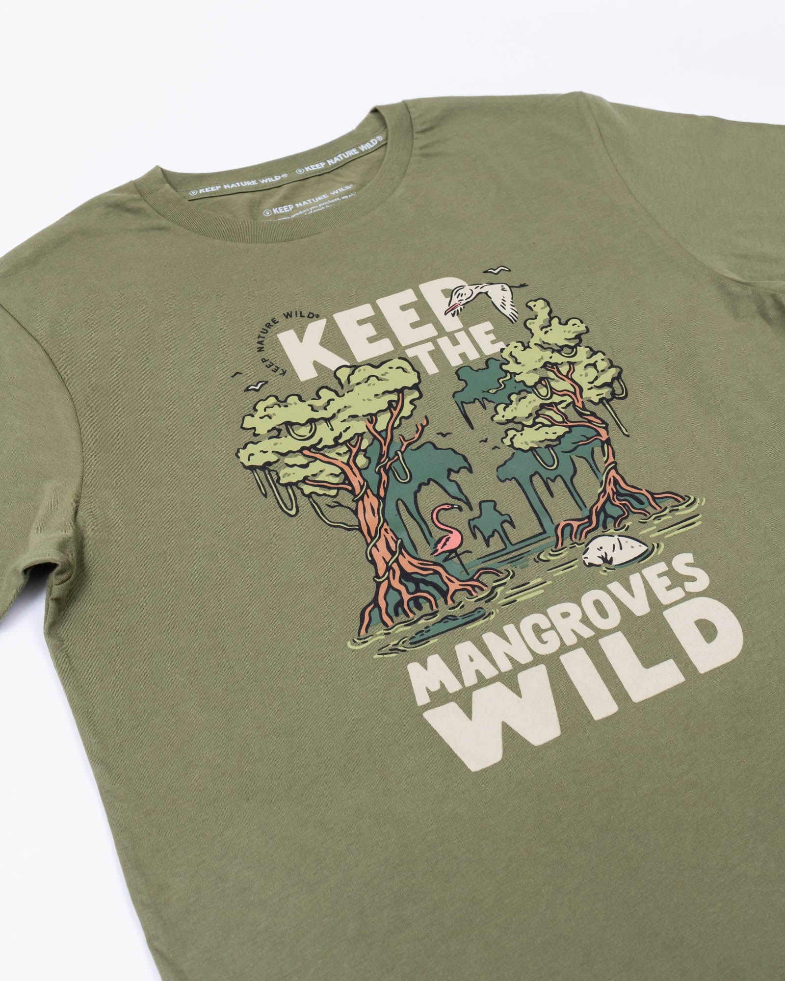 Keep Nature Wild Tee Wild Mangroves Unisex Tee | Olive
