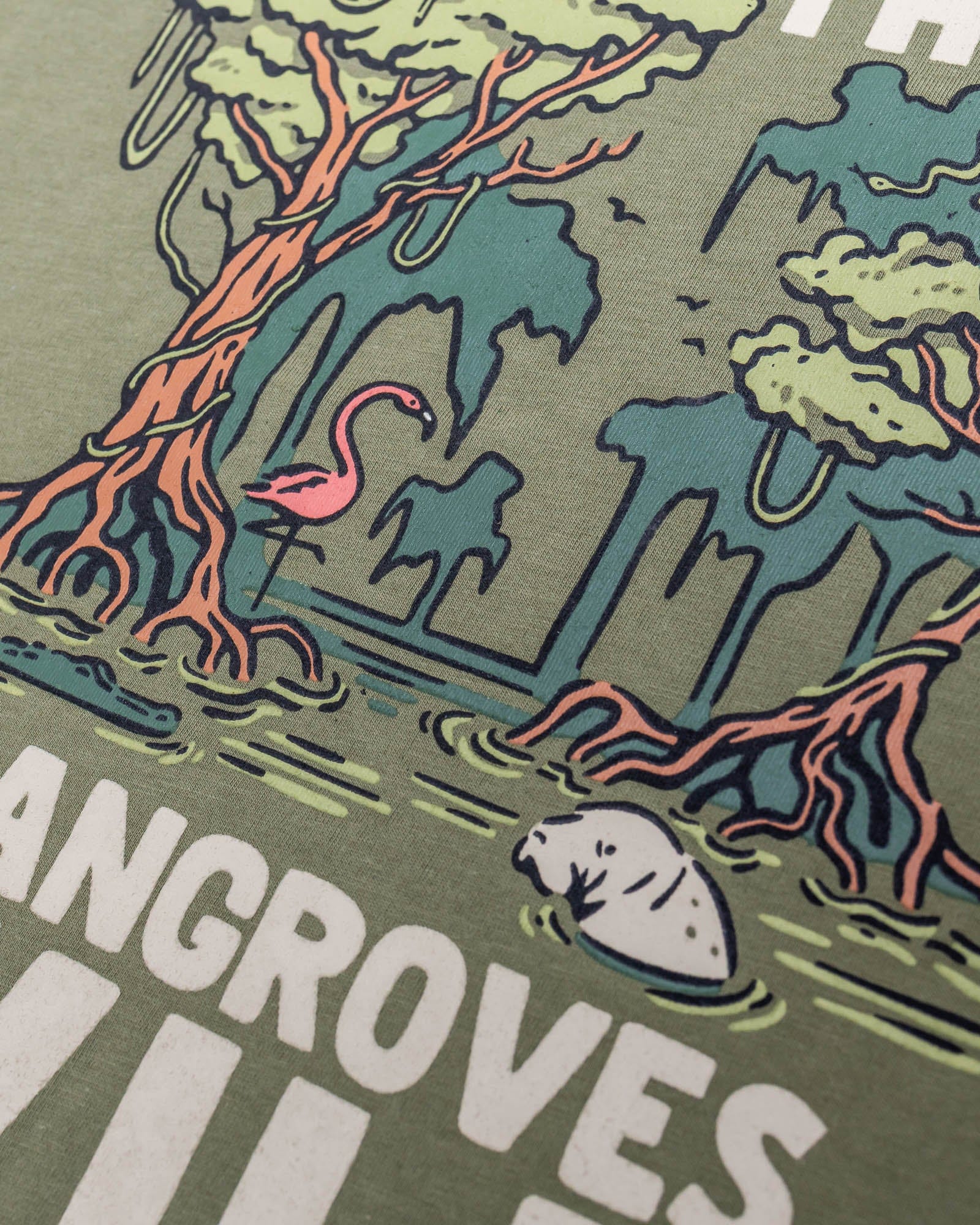 Keep Nature Wild Tee Wild Mangroves Unisex Tee | Olive