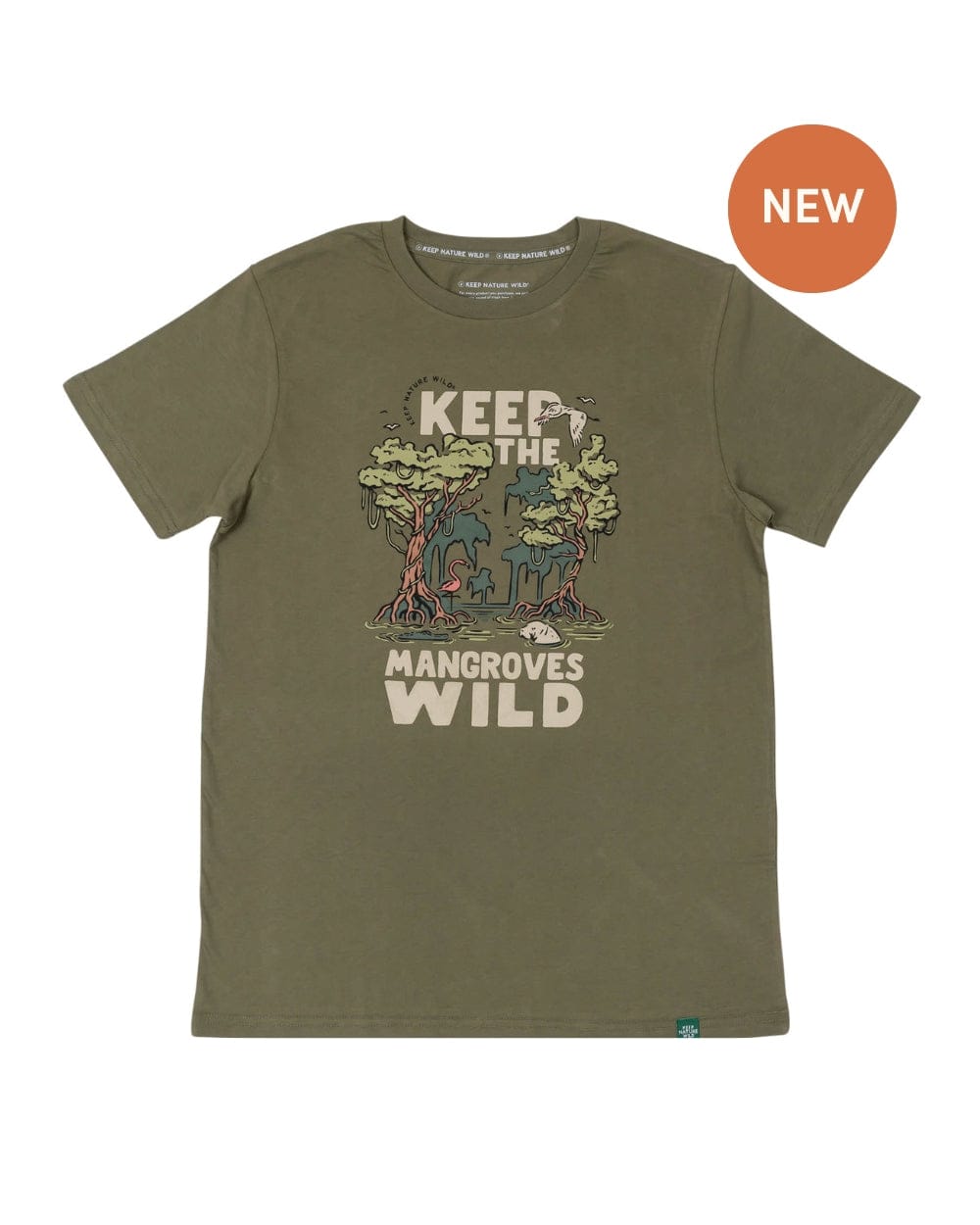 Keep Nature Wild Tee Wild Mangroves Unisex Tee | Olive