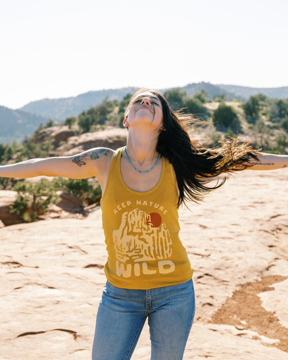 Keep Nature Wild Wild Mesa Women’s Racerback Tank | Pollen