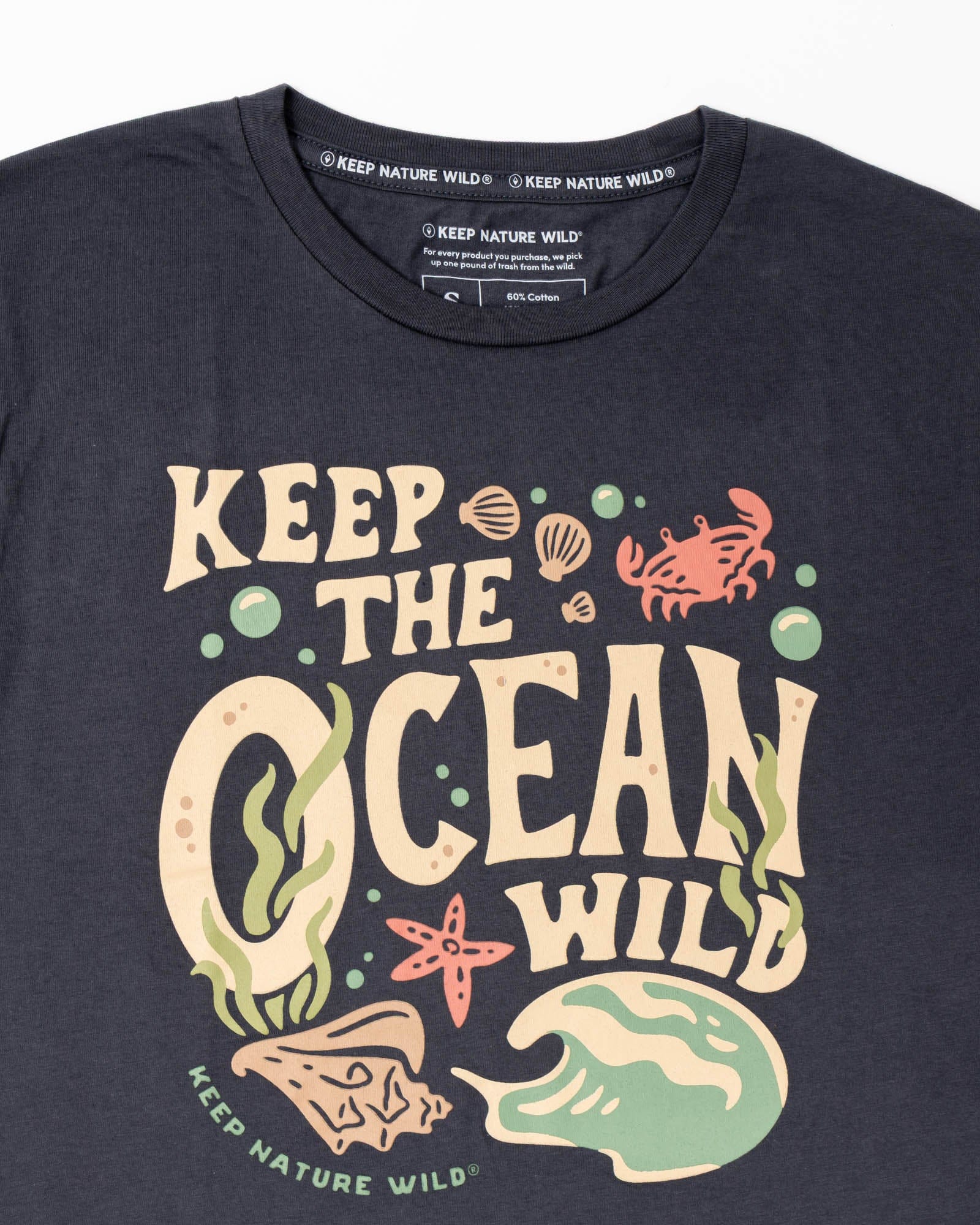 Keep Nature Wild Tee Wild Oceans Unisex Tee | Coal