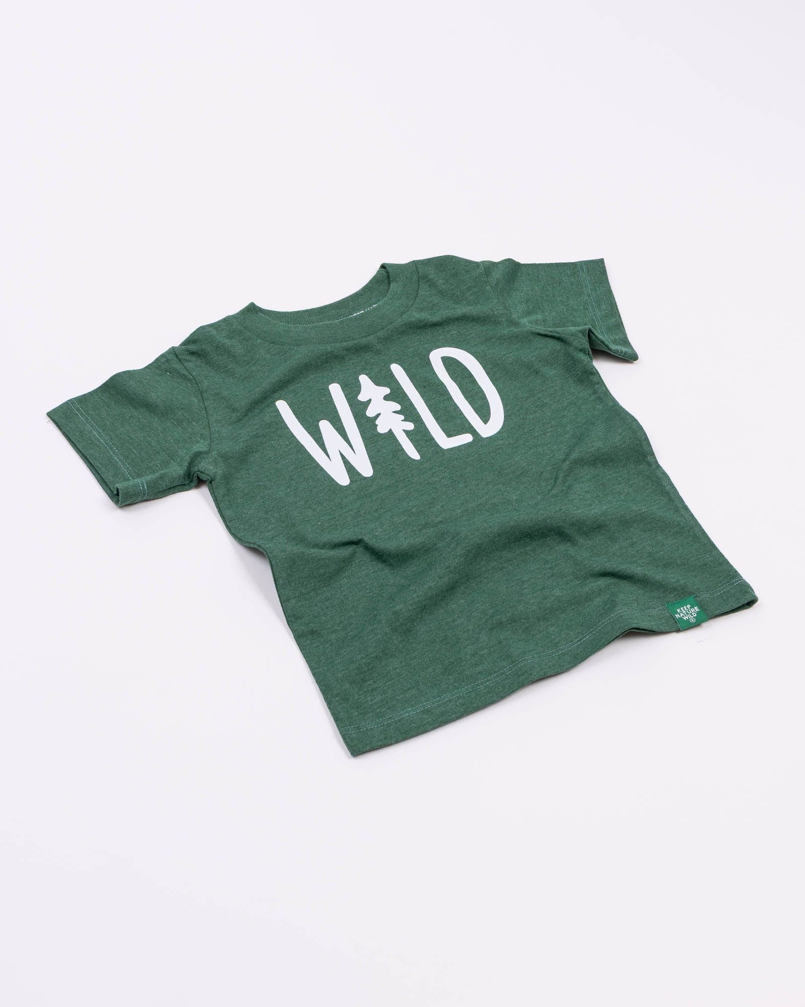 Keep Nature Wild Kids Wild Pine Toddler Tee | Heather Forest