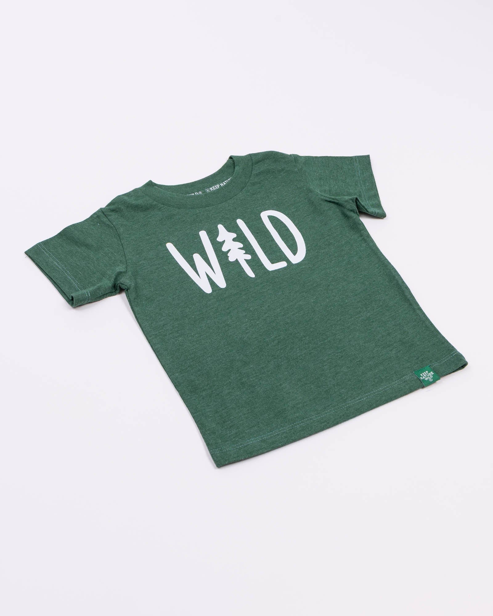 Keep Nature Wild Kids Wild Pine Toddler Tee | Heather Forest