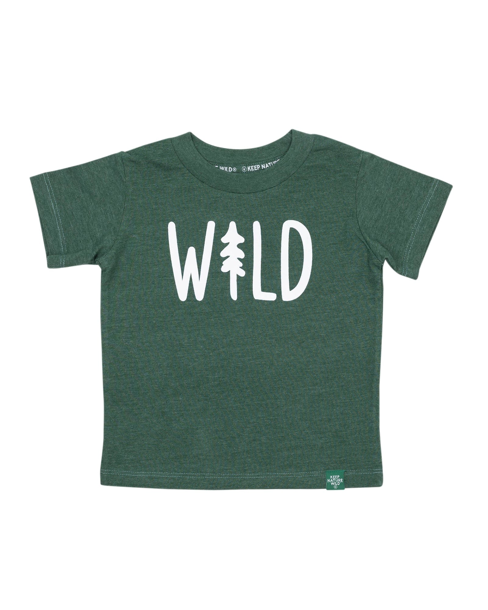 Keep Nature Wild Kids Wild Pine Toddler Tee | Heather Forest