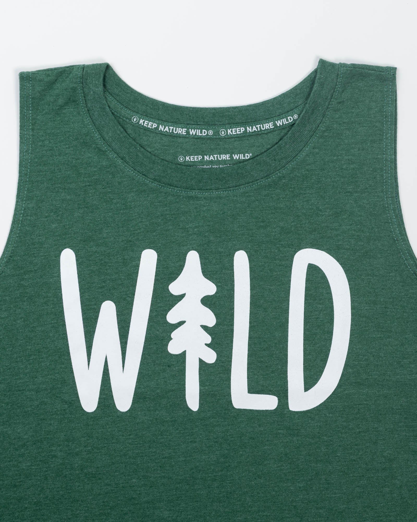Keep Nature Wild Tank Wild Pine Women's Muscle Tank | Heather Forest