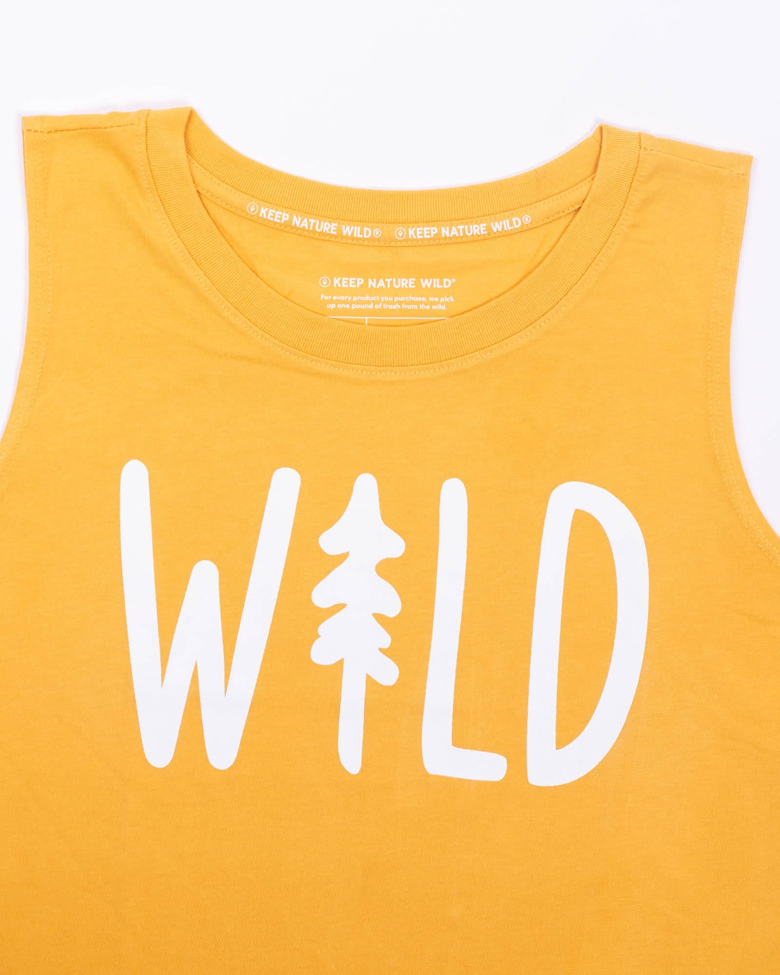 Keep Nature Wild Tank Wild Pine Women's Muscle Tank | Mustard