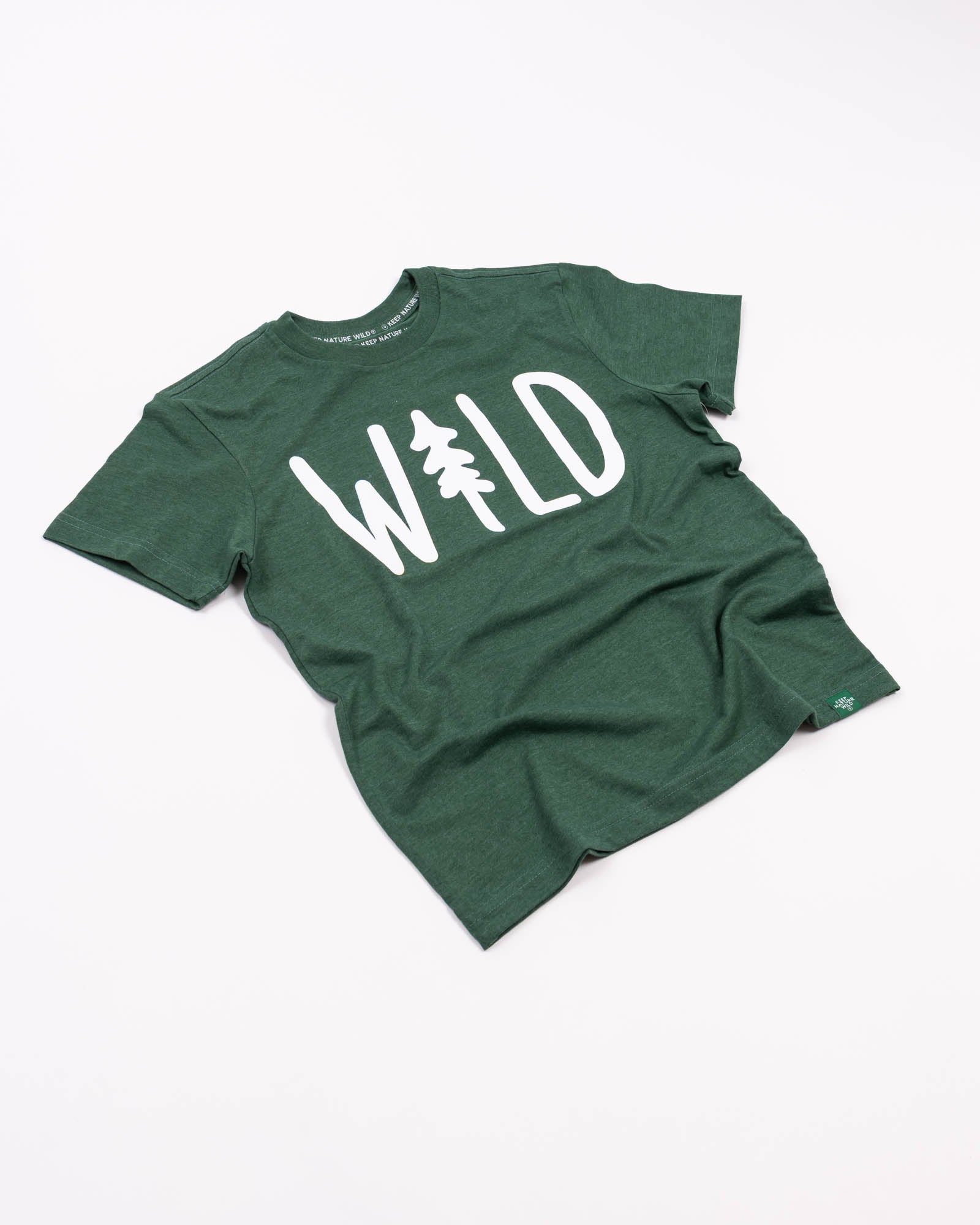Keep Nature Wild Kids Wild Pine Youth Tee | Heather Forest