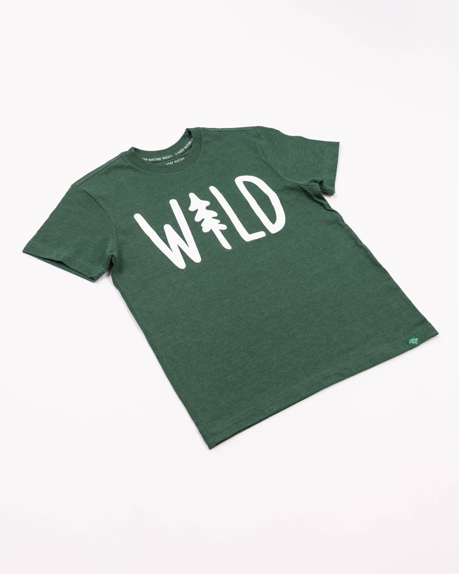 Keep Nature Wild Kids Wild Pine Youth Tee | Heather Forest