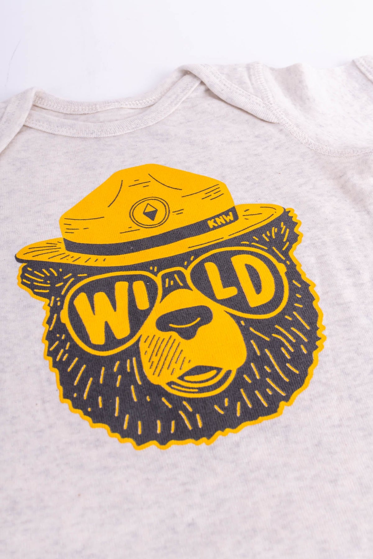 Keep Nature Wild Kids Wildbear Baby Bodysuit | Heather Natural