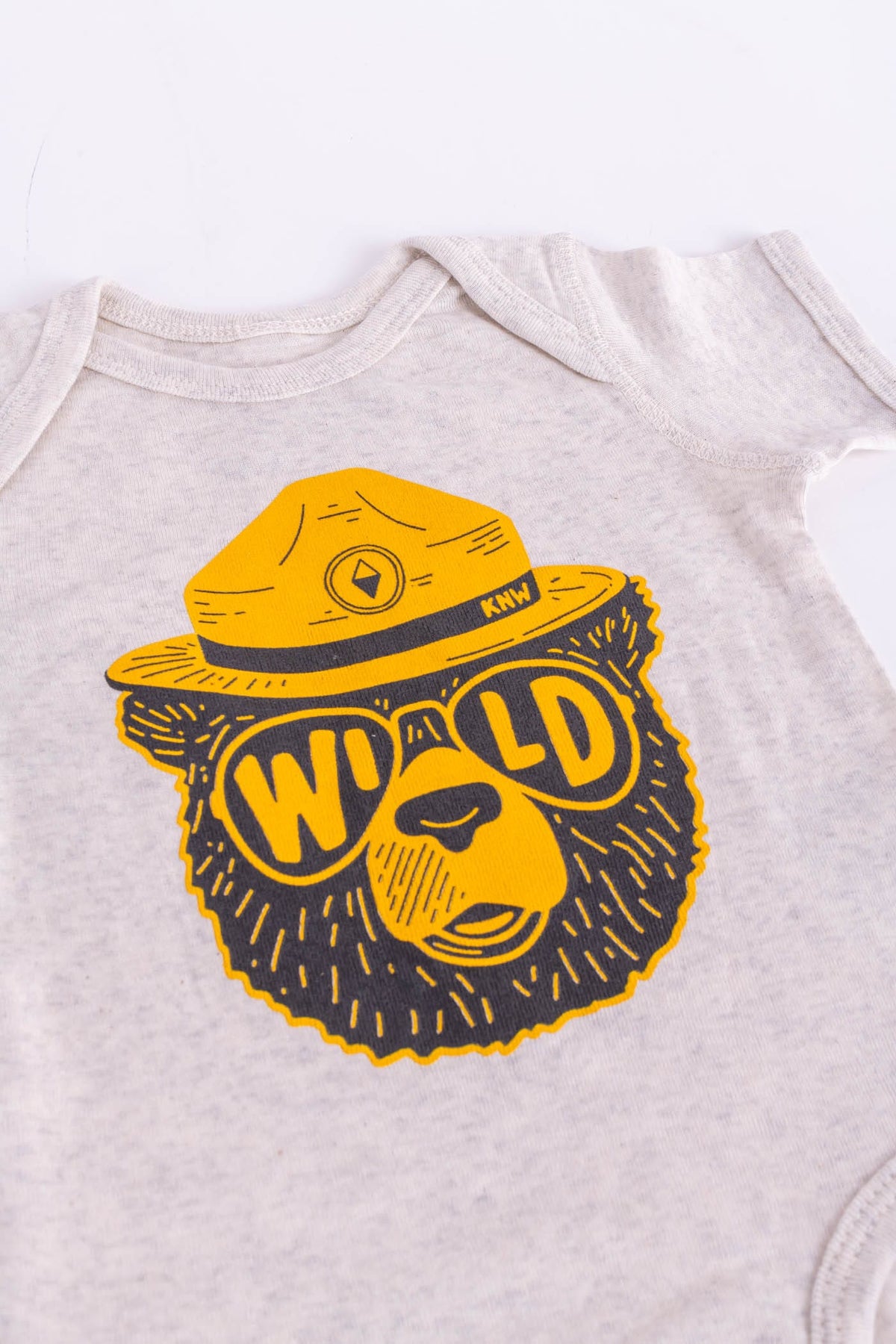 Keep Nature Wild Kids Wildbear Baby Bodysuit | Heather Natural