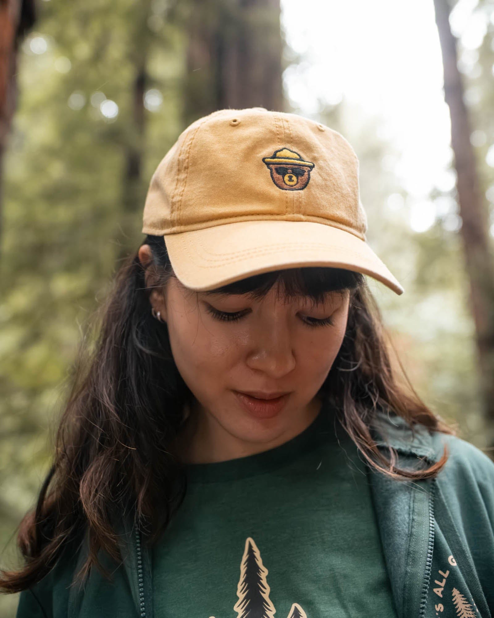 Keep Nature Wild Hat Wildbear Dad Hat | Mustard