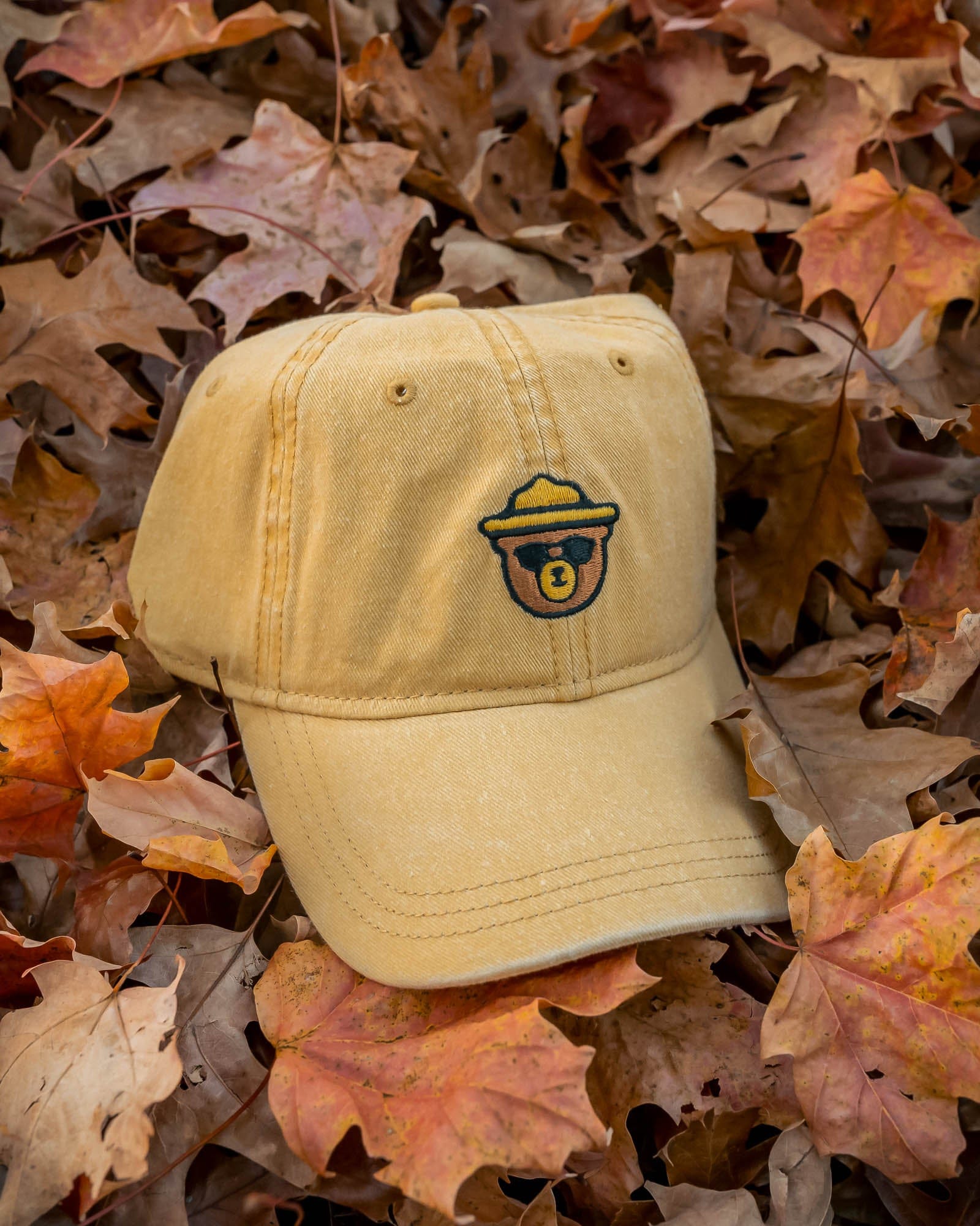 Keep Nature Wild Hat Wildbear Dad Hat | Mustard
