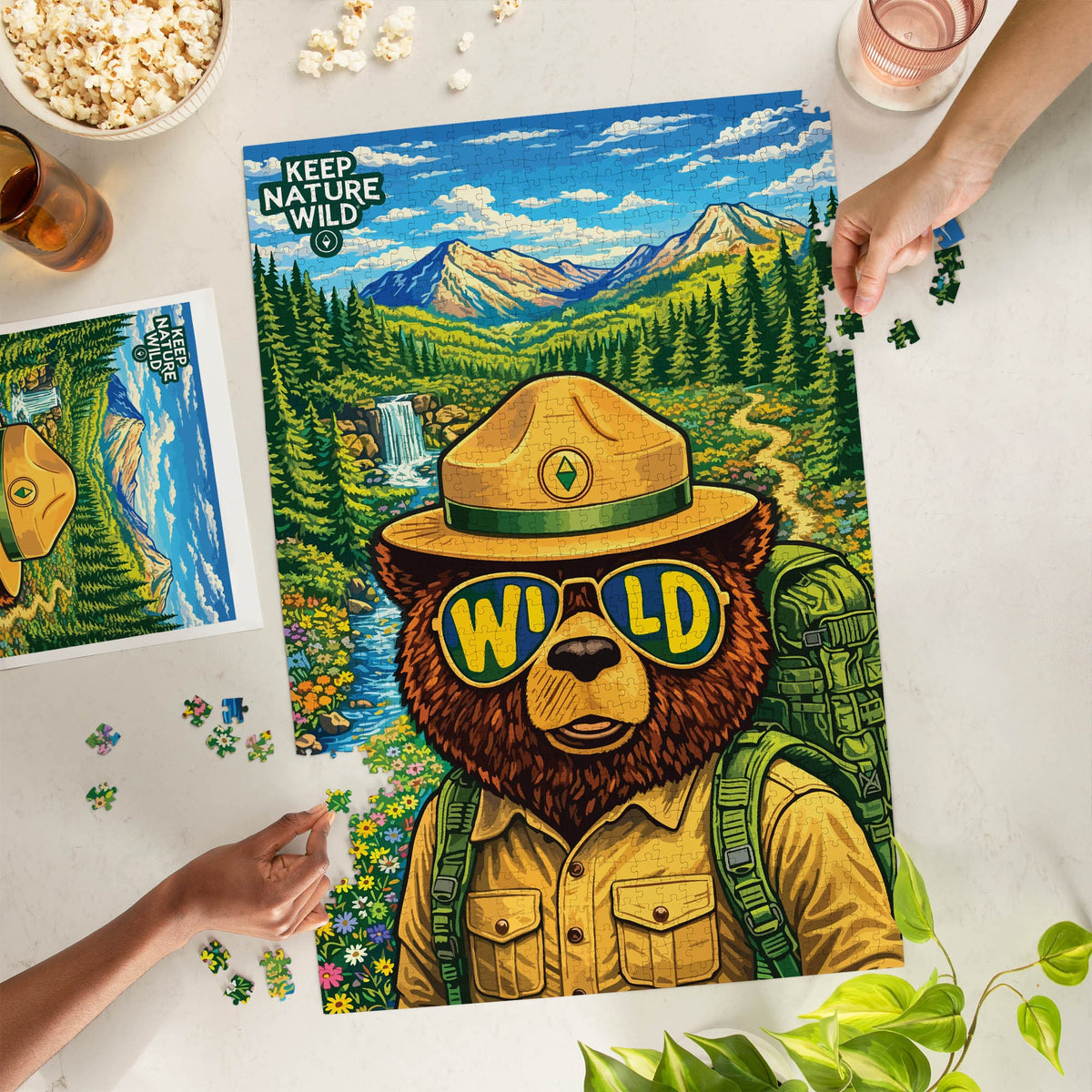 Keep Nature Wild Puzzle Wildbear Puzzle | 18.5 x 27.75" | 1000 Piece
