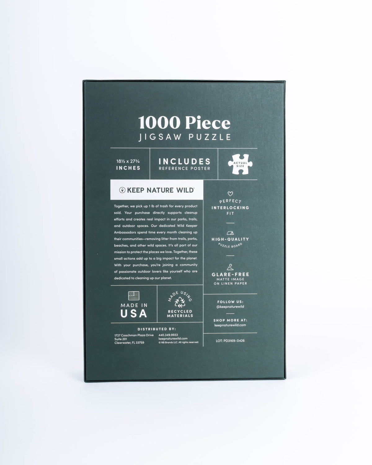 Keep Nature Wild Puzzle Wildbear Puzzle | 18.5 x 27.75" | 1000 Piece